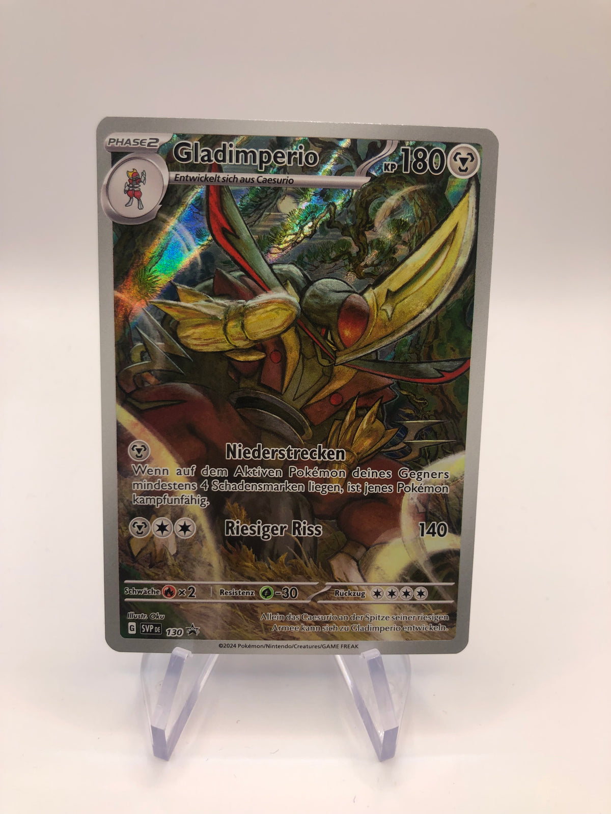 Pokemon Karte Art-Rare Promo Gladimperio 130 Deutsch