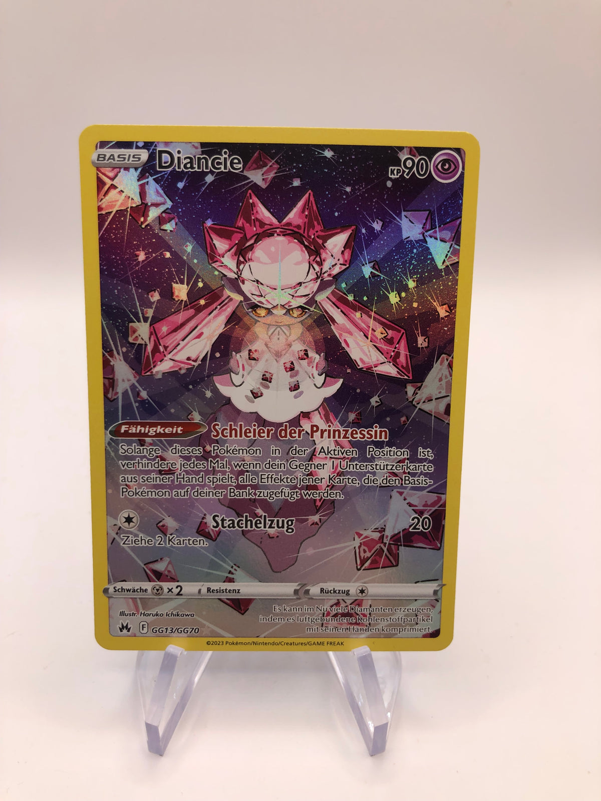 Pokemon Karte Art-Rare Diancie GG13/GG70 Deutsch