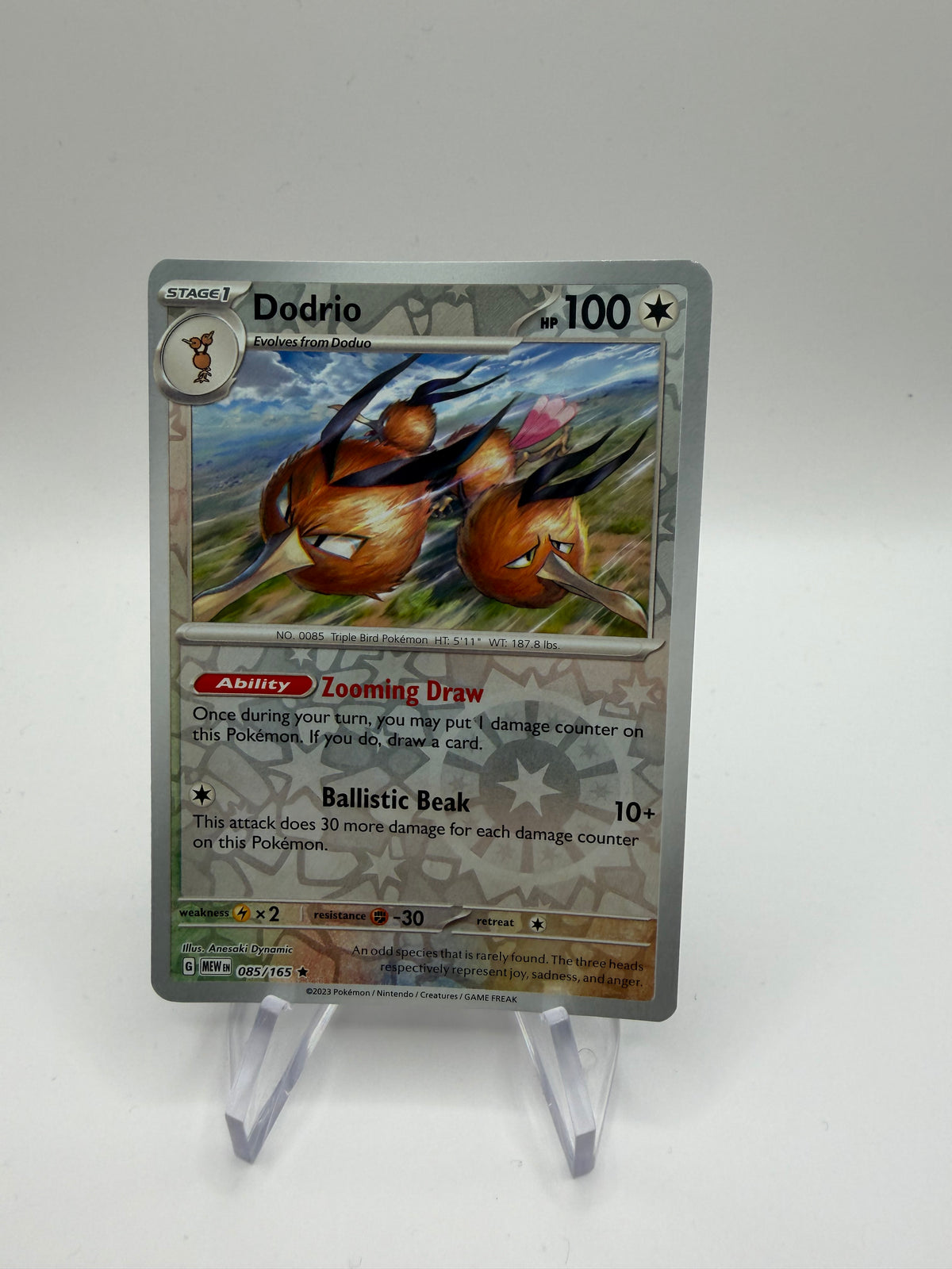Pokemon Karte Reverse 151 Dodri 85/165 Englisch