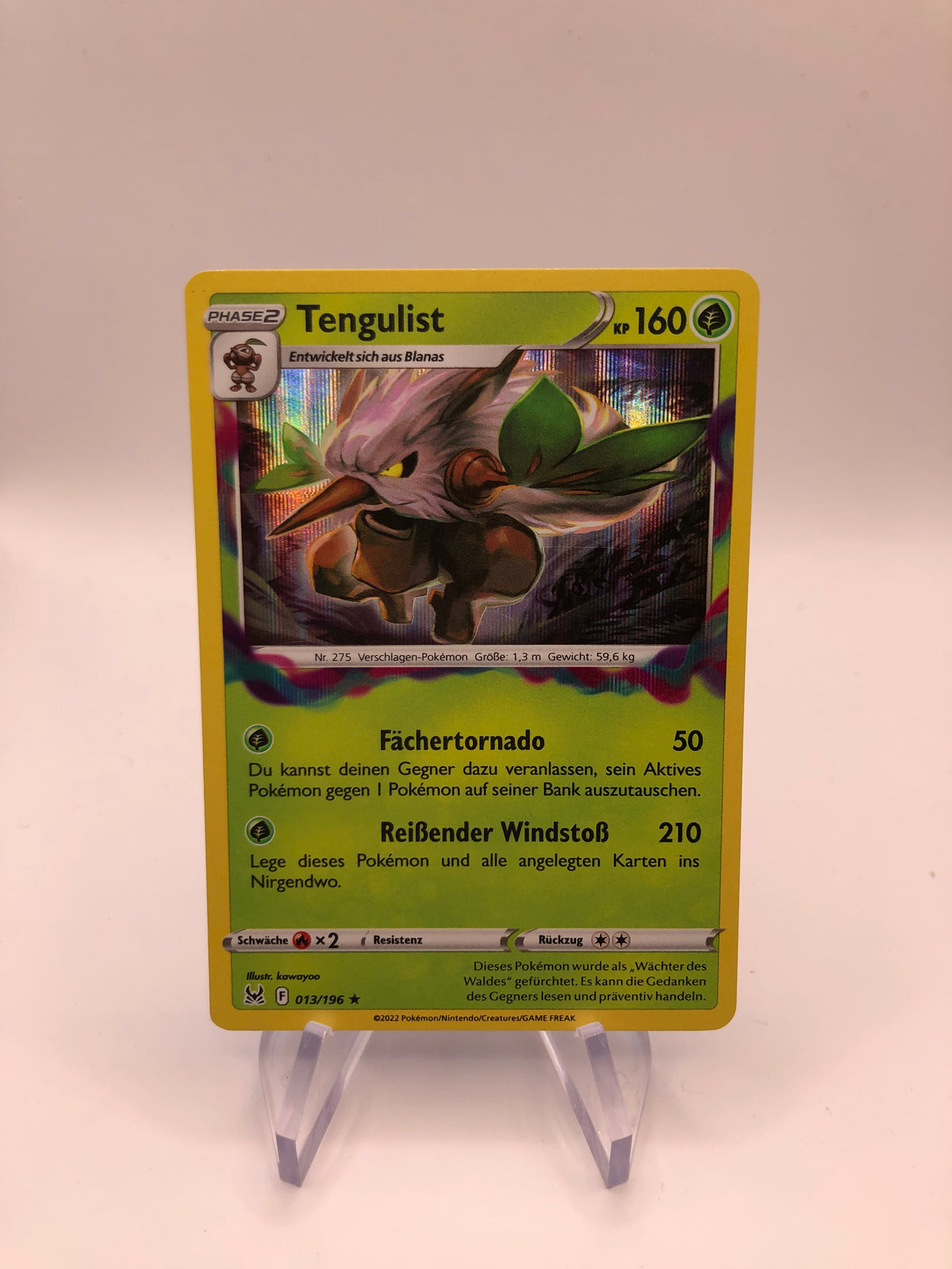 Pokemon Karte Holo Tengulist 13/196 Deutsch