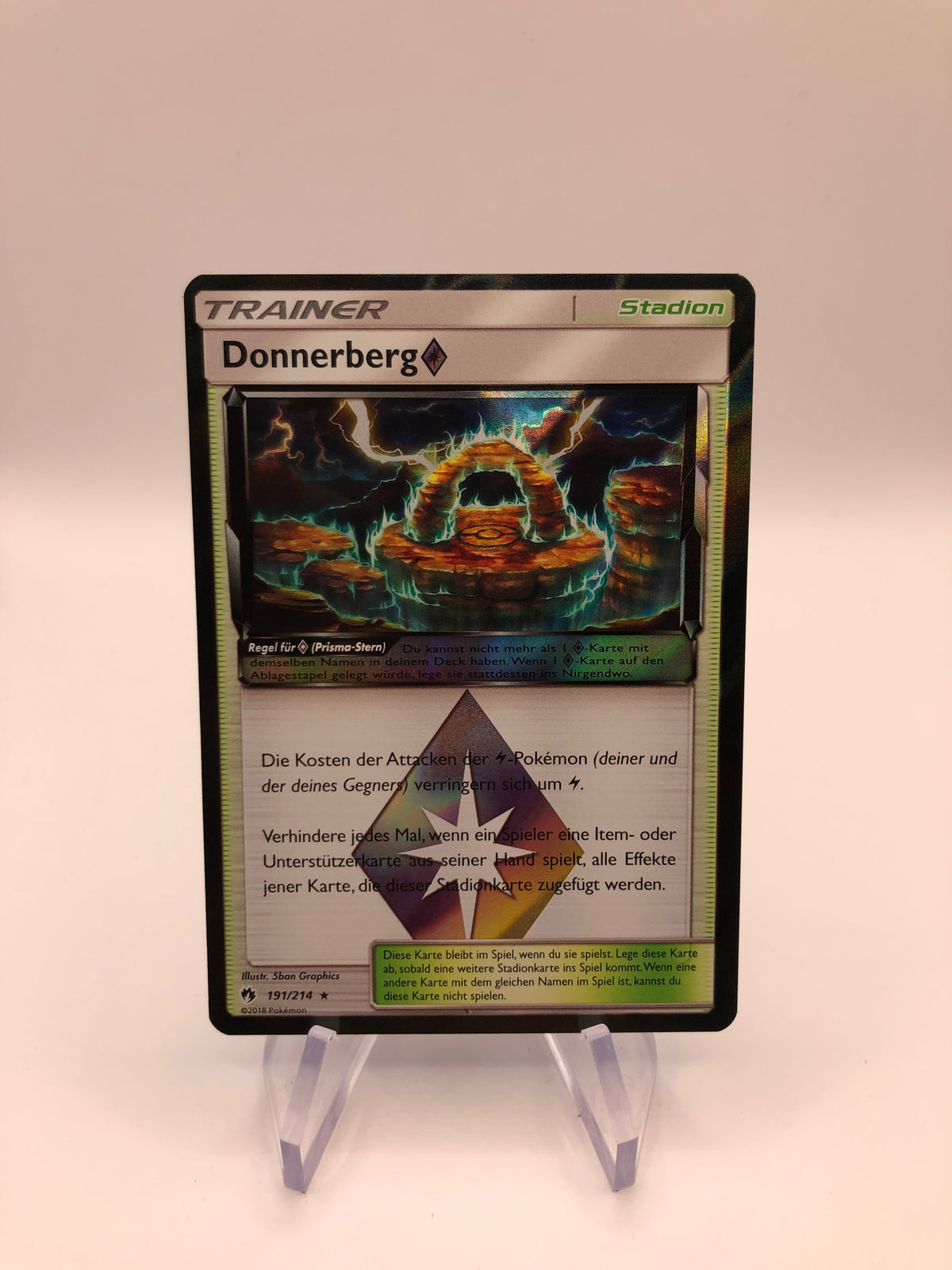 Pokemon Karte Trainer Donnerberg 191/214 Deutsch