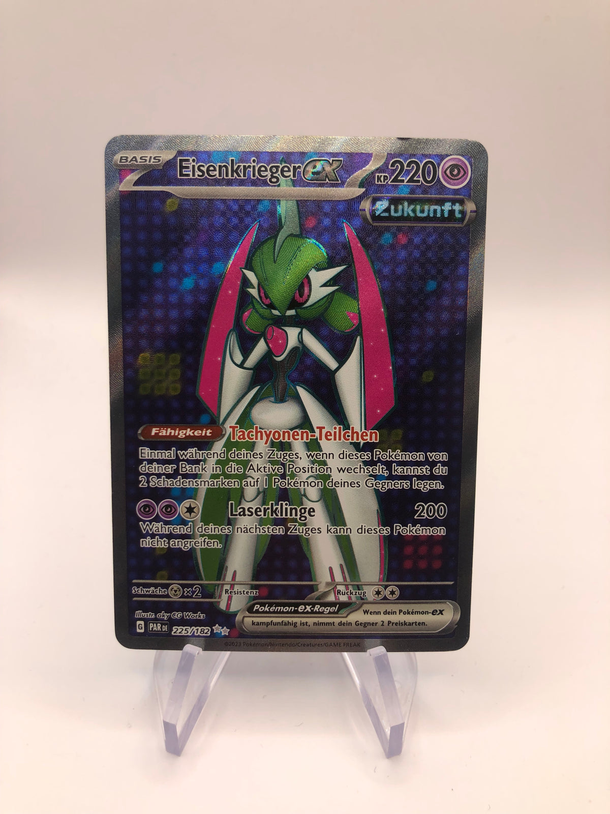 Pokemon Karte EX Fullart Eisenkrieger 225/182 Deutsch