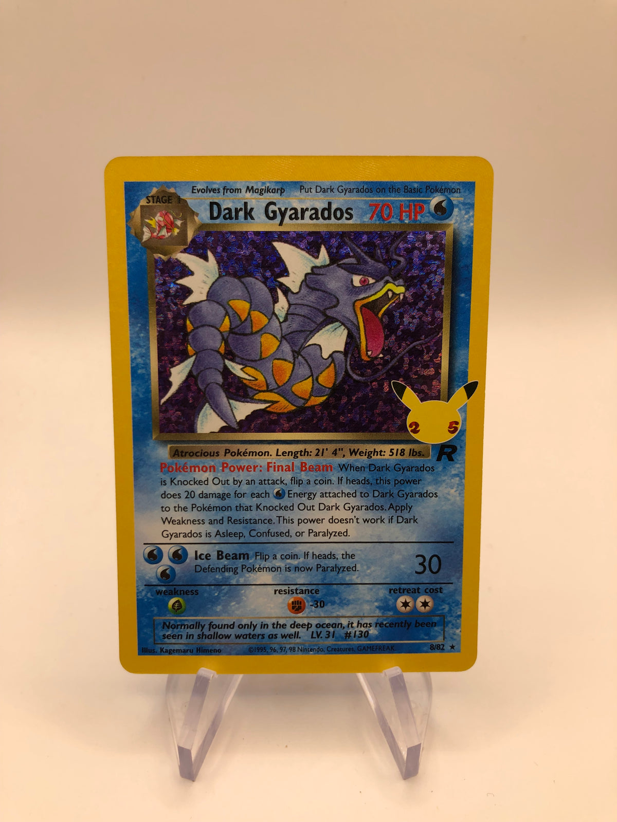 Pokemon Karte Dunkles Garados 8/82 Englisch