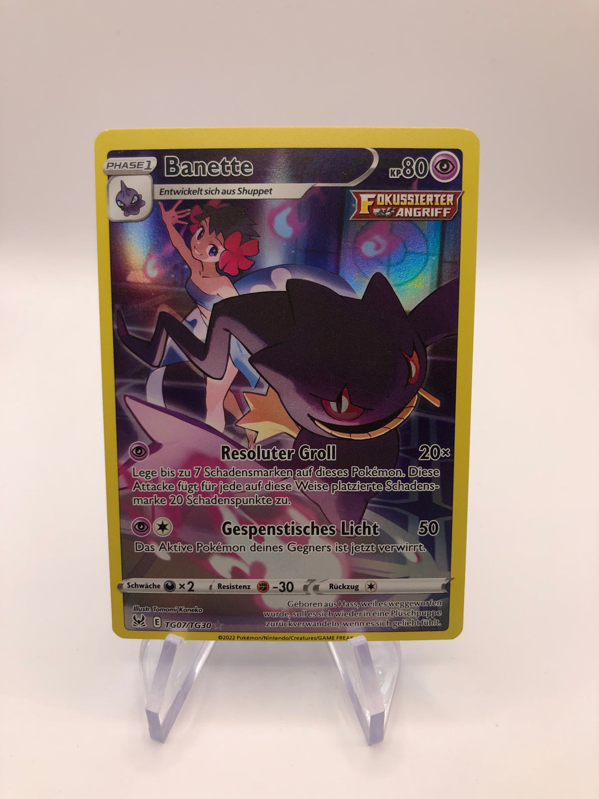 Pokemon Karte Art-Rare Banette TG07/TG30 Deutsch