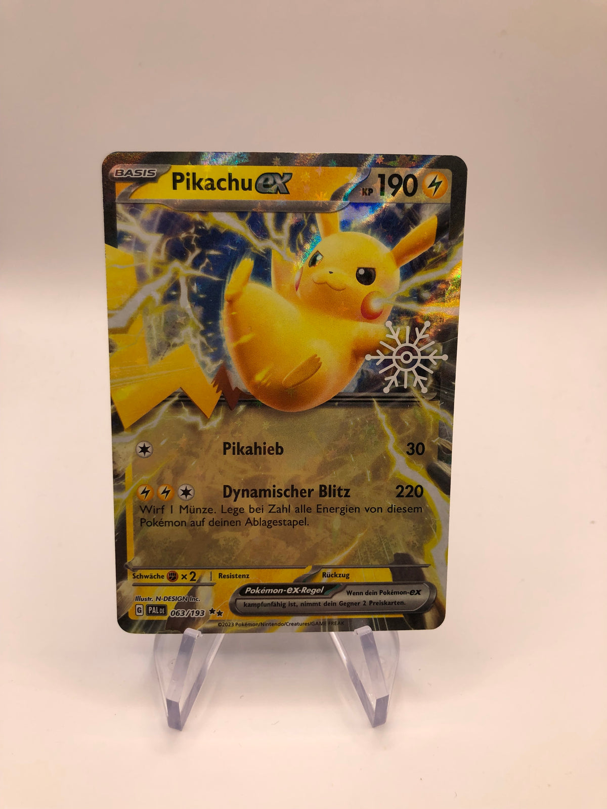 Pokemon Karte EX Pikachu 63/193 Deutsch