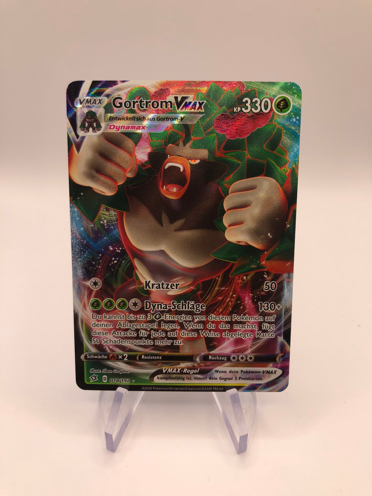Pokemon Karte Vmax Gortrom 18/192 Deutsch