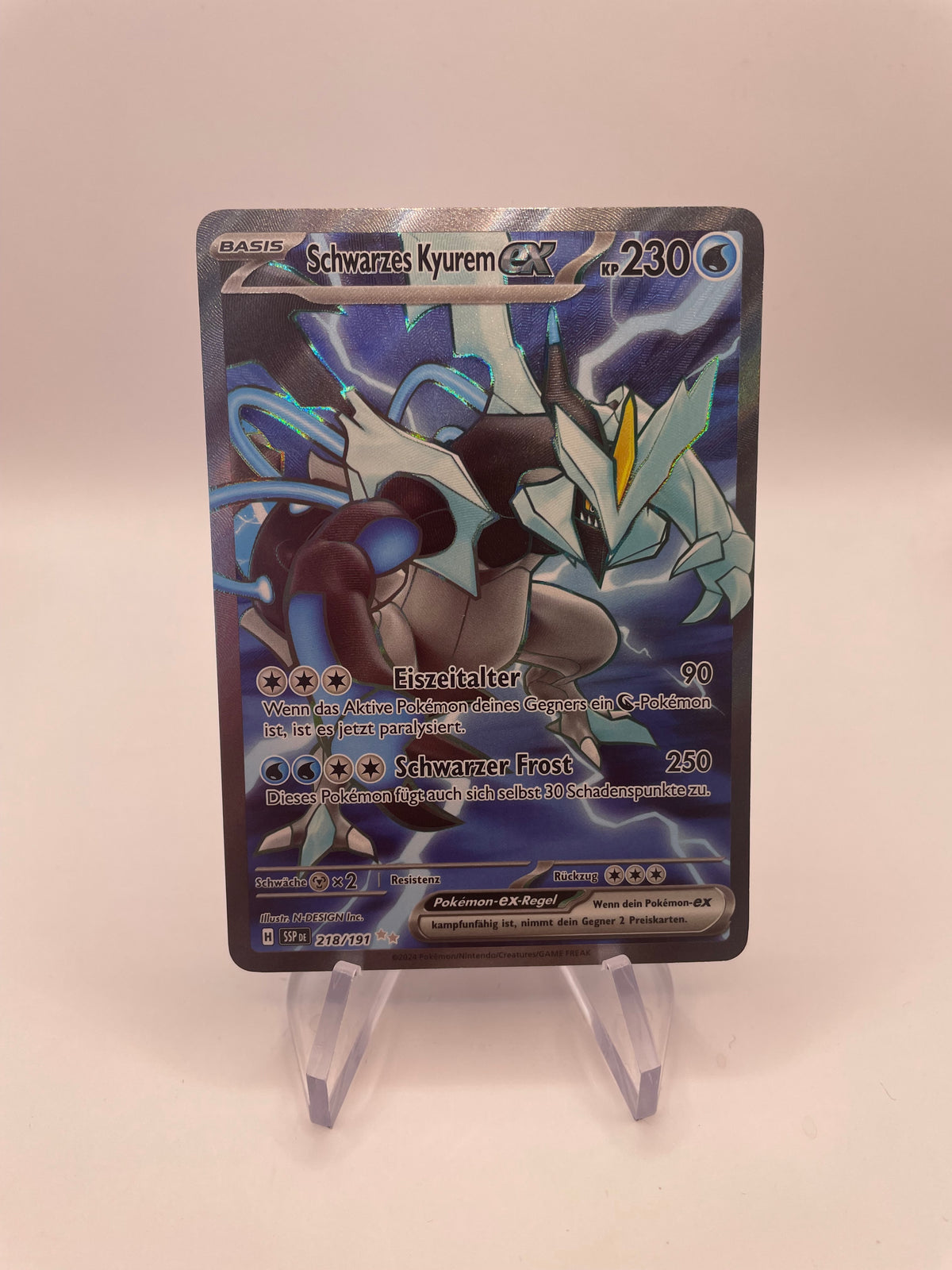 Pokemon Karte Ex Schwarzes Kyurem 218/191 Deutsch
