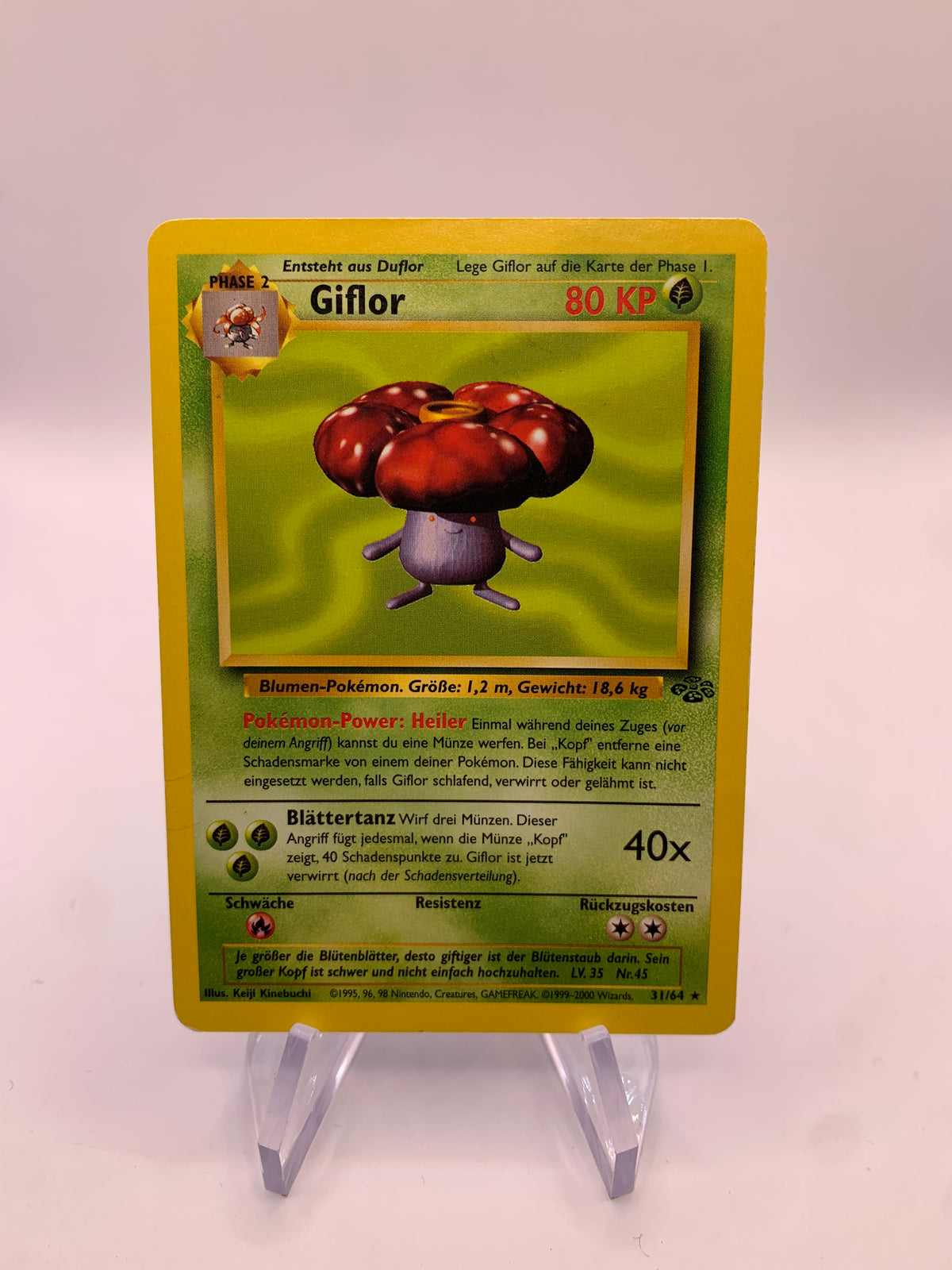 Pokemon Karte Giflor 31/64 Dschungel Deutsch