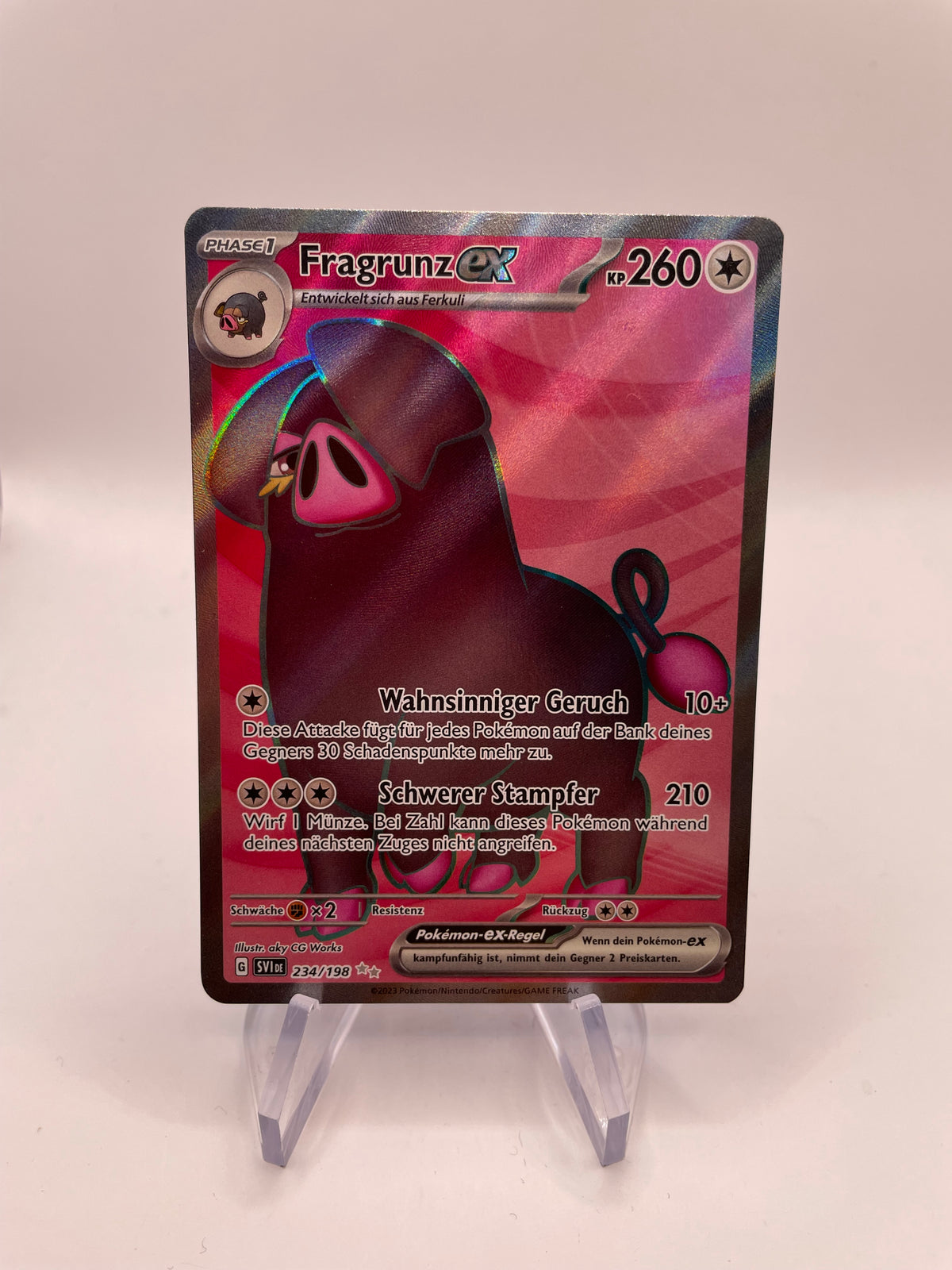 Pokemon Karte Ex Fragrunz 234/198 Deutsch