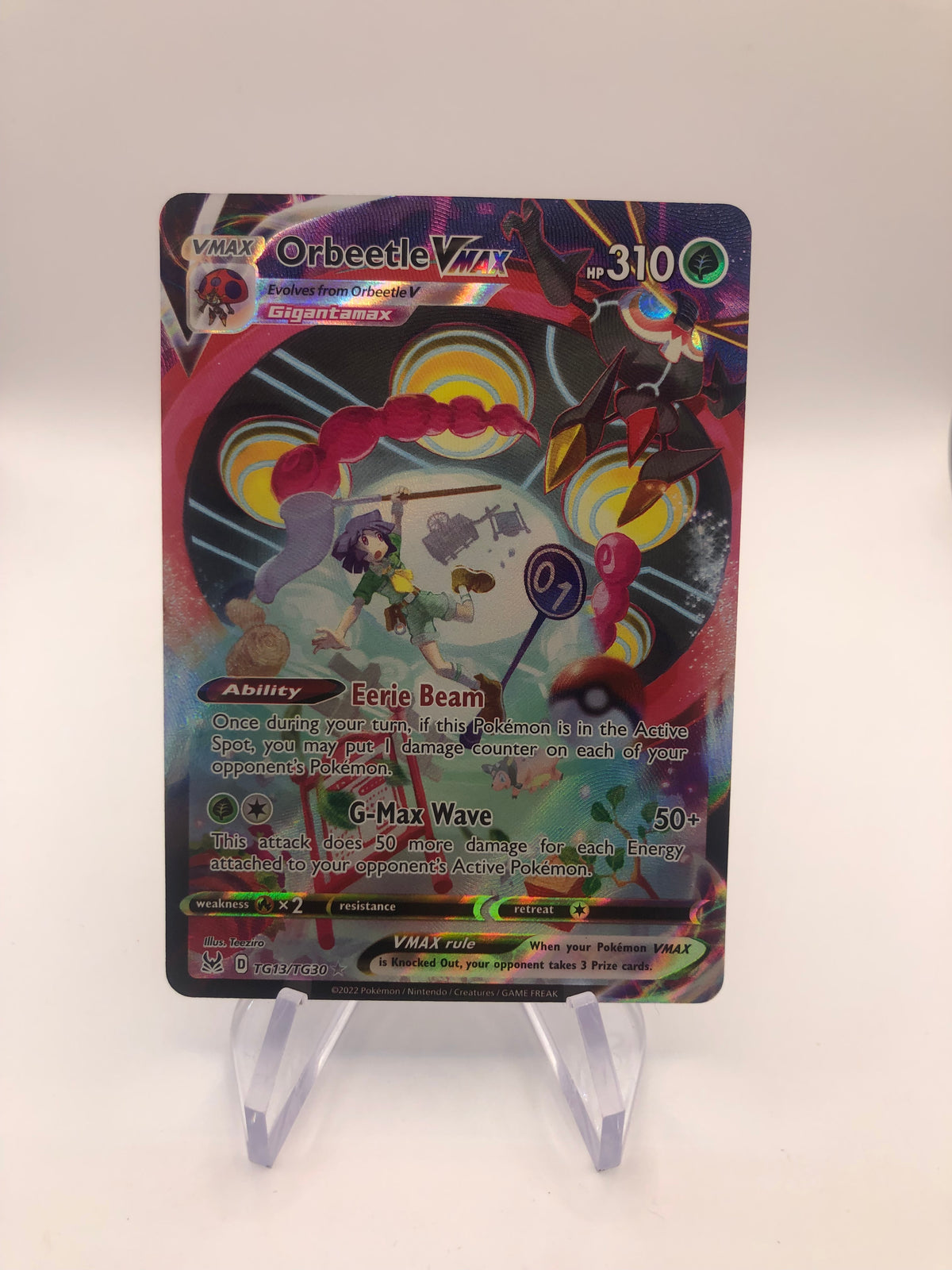 Pokemon Karte Vmax Alt-Art Orbeetle TG13/TG30 Englisch