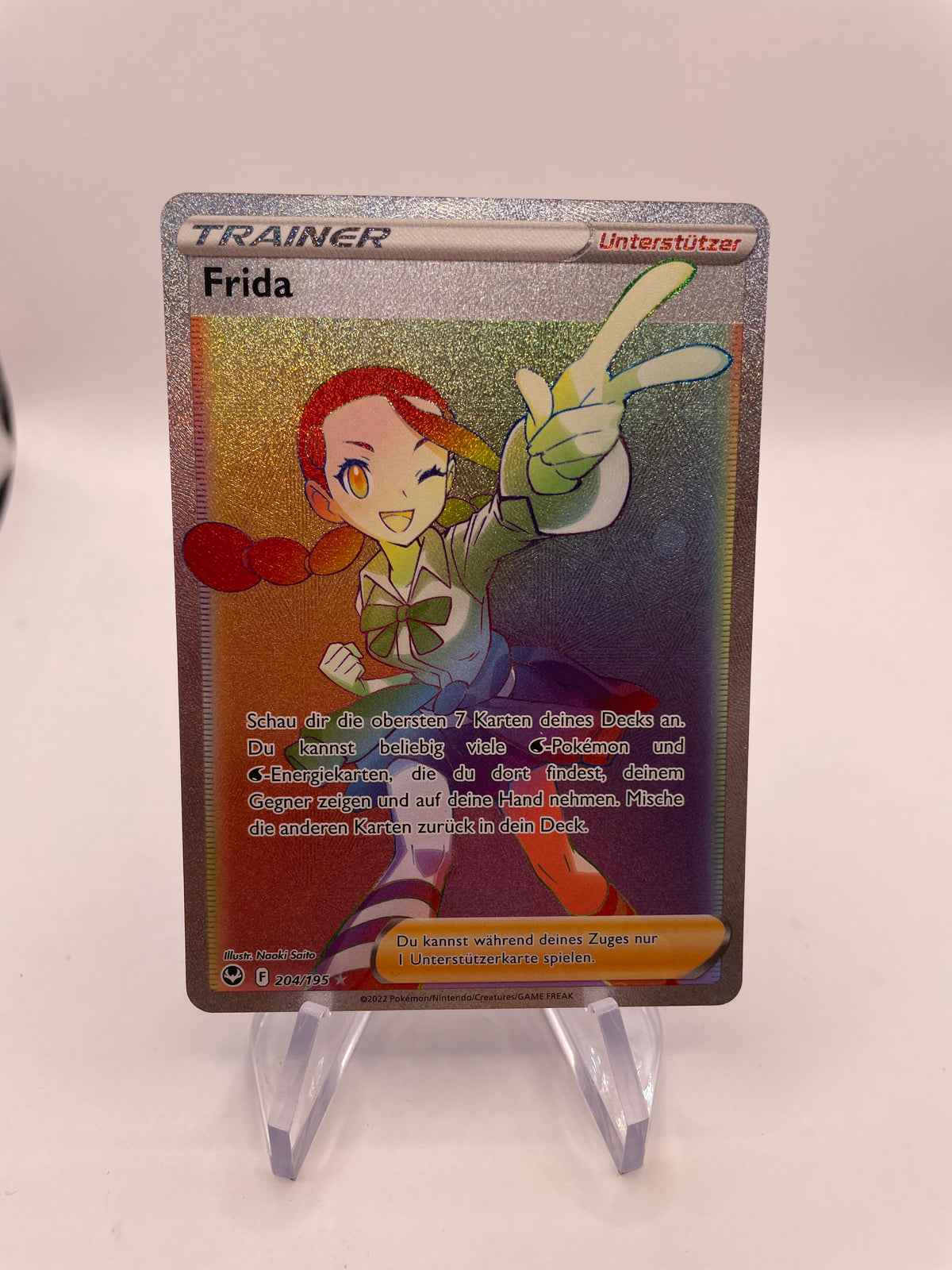 Pokémon Karte Trainer Rainbow Frida 204/195 Deutsch