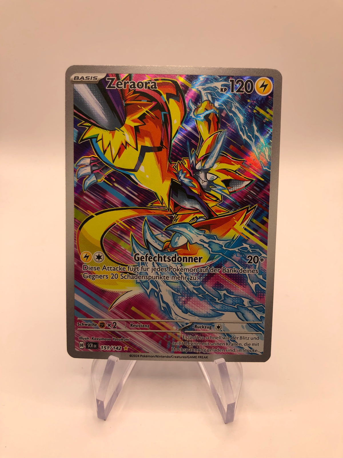 Pokemon Karte Art-Rare Zeraora 151/142 Deutsch