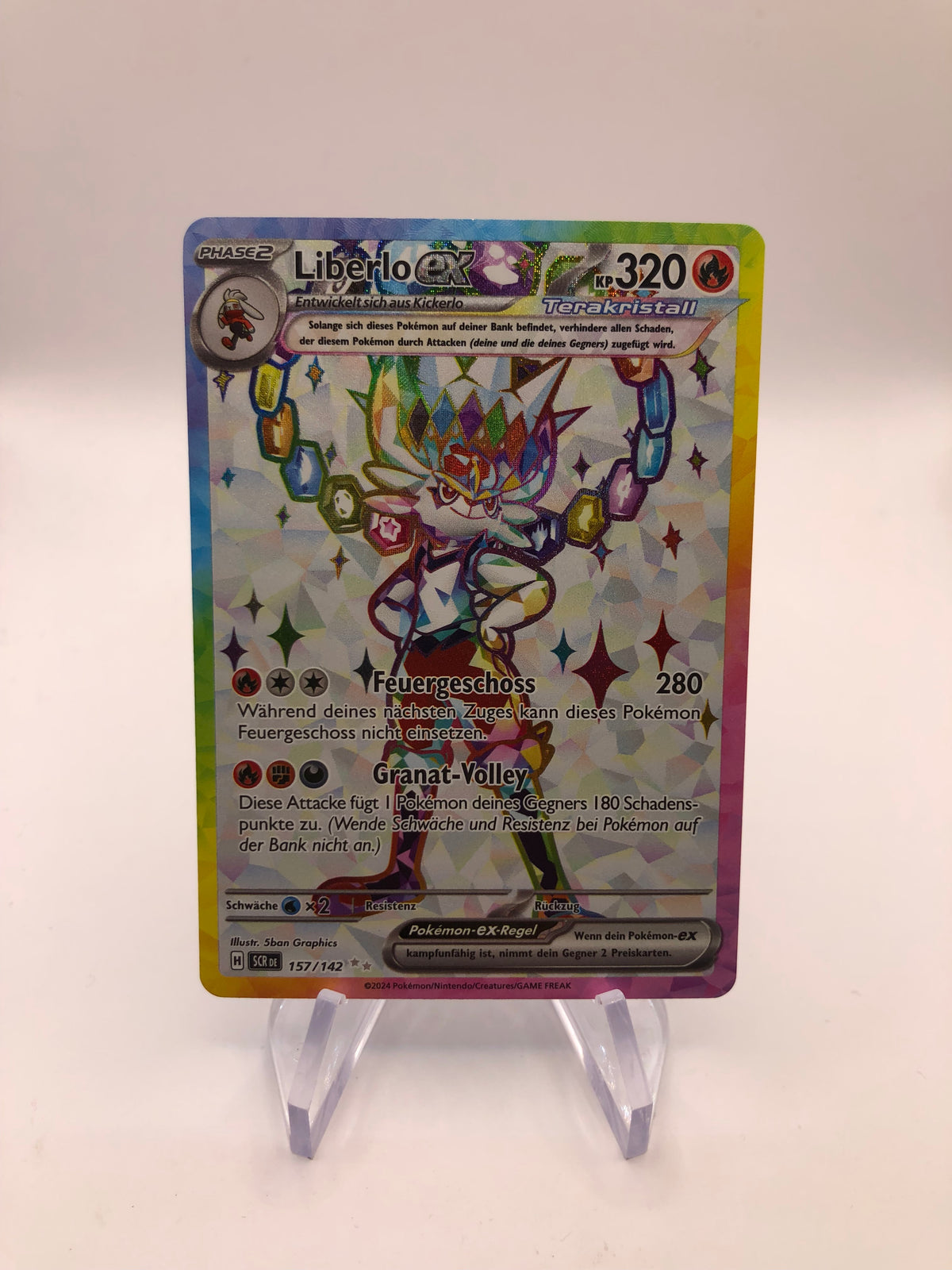 Pokemon Karte ex Liberlo 157/142 Deutsch