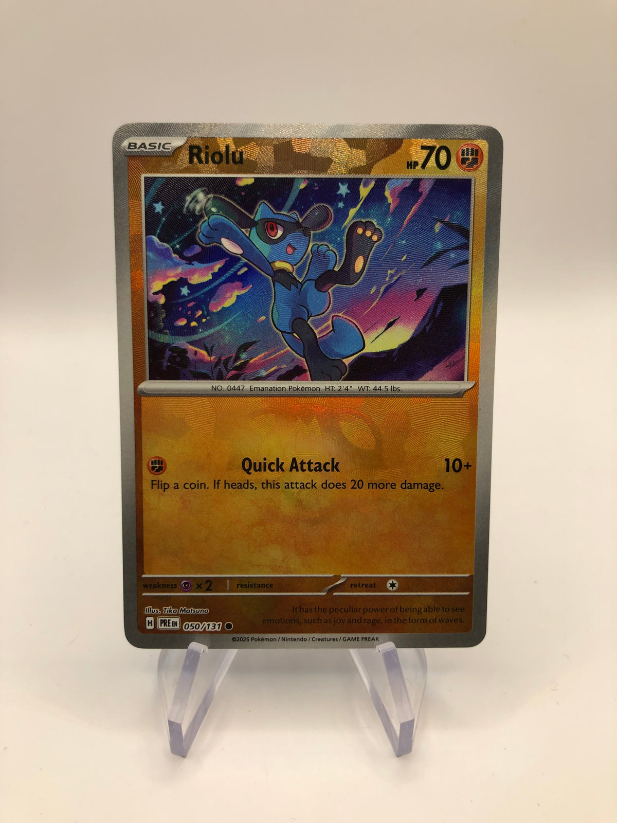 Pokemon Karte Revers Riolu 50/131 Englisch