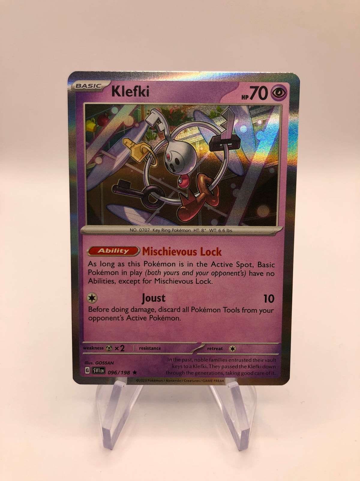 Pokemon Karte Holo Klefki 96/198 Englisch