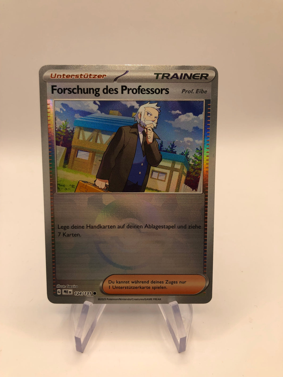 Pokemon Karte Revers Trainer Forschung des Proffesors 124/131 Deutsch