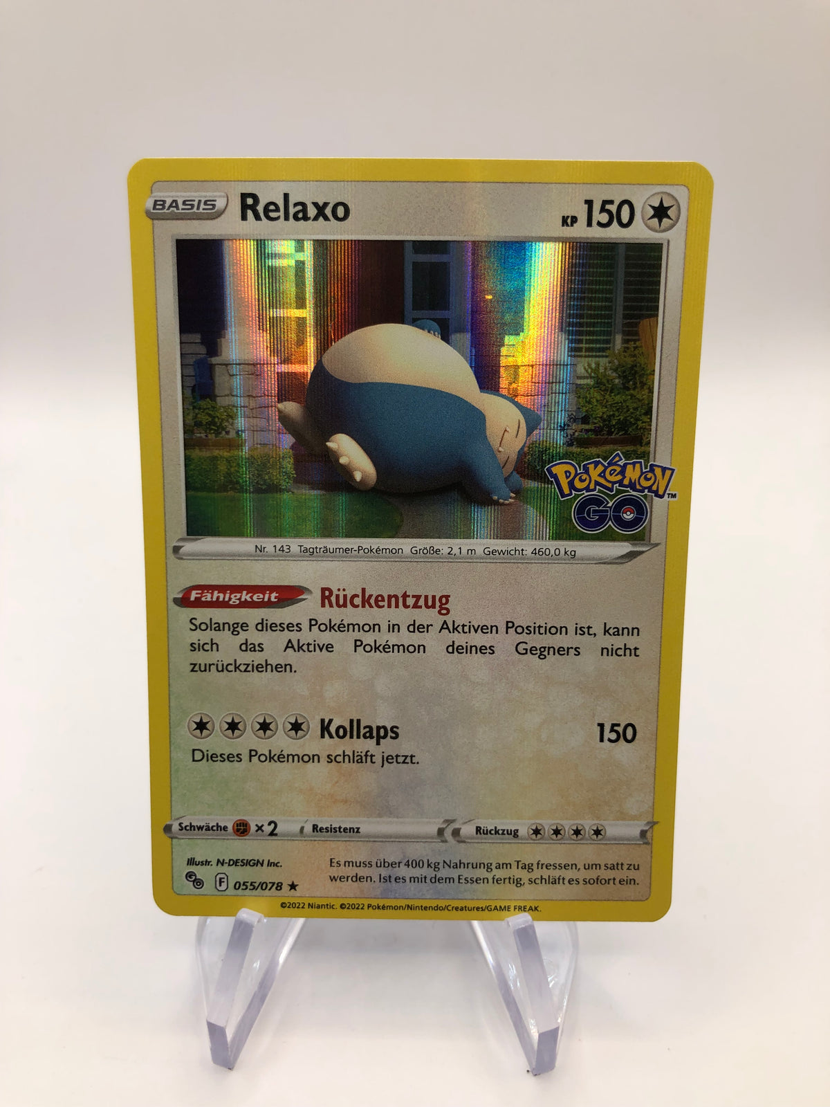 Pokemon Karte Holo Relaxo 55/78 Deutsch