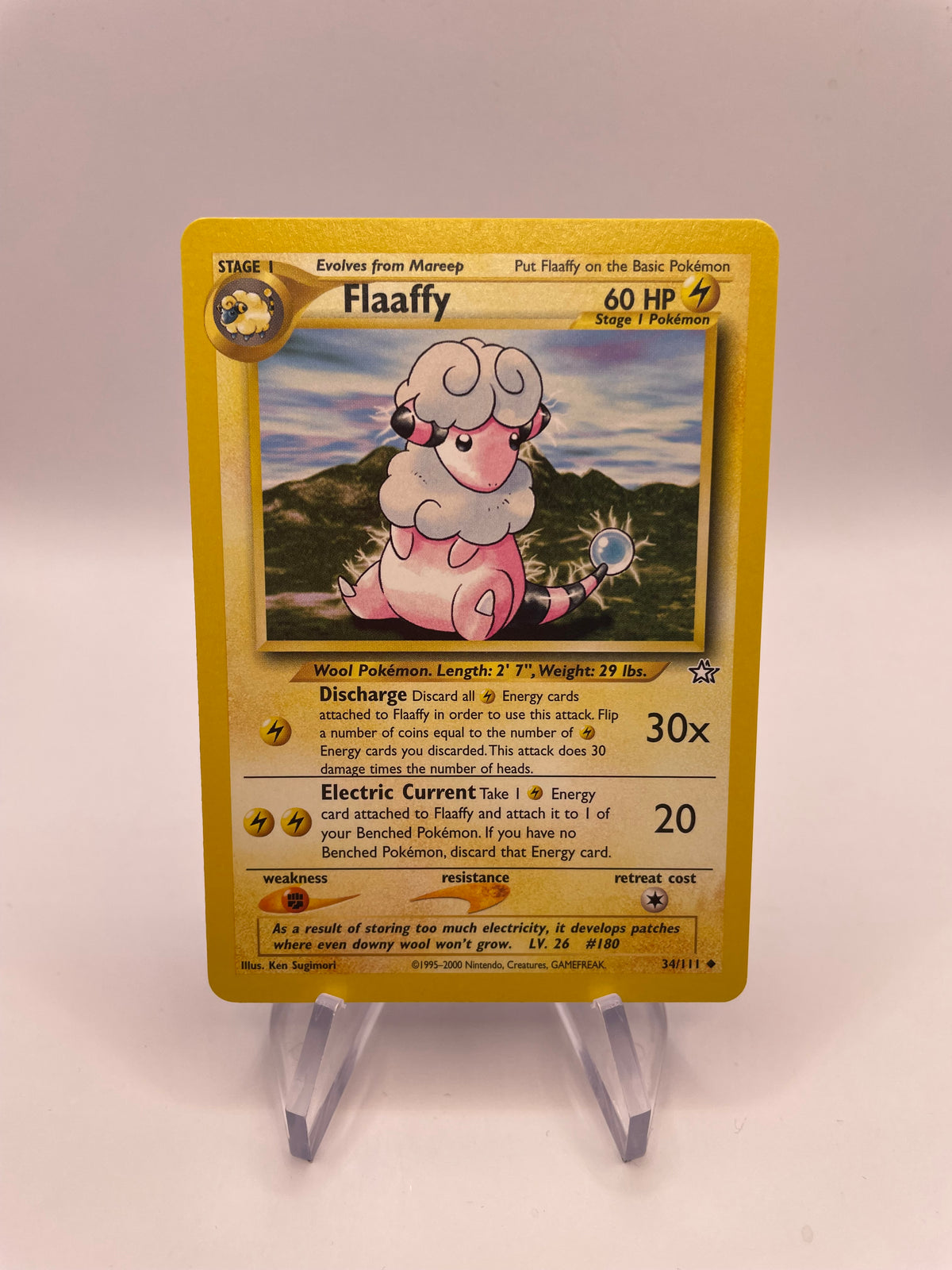 Pokemon Karte Waaty Neo Genesis 34/111 Englisch