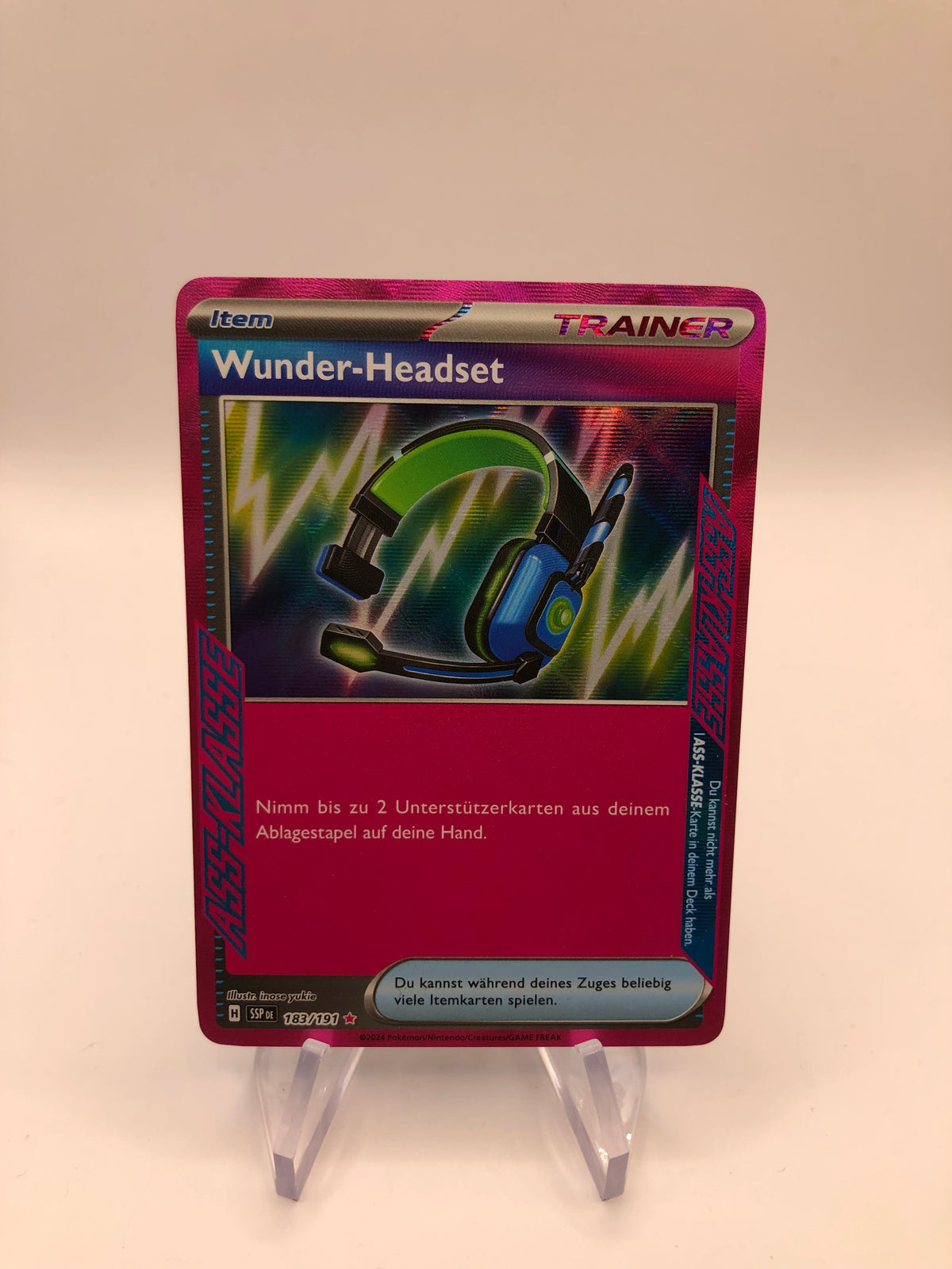 Pokemon Karte Trainer Wunder-Headset 183/191 Deutsch