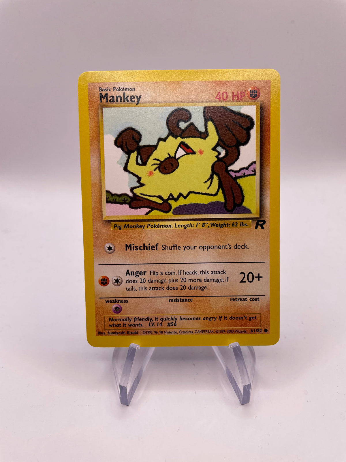 Pokemon Karte Rocket Mankey 61/82 Englisch