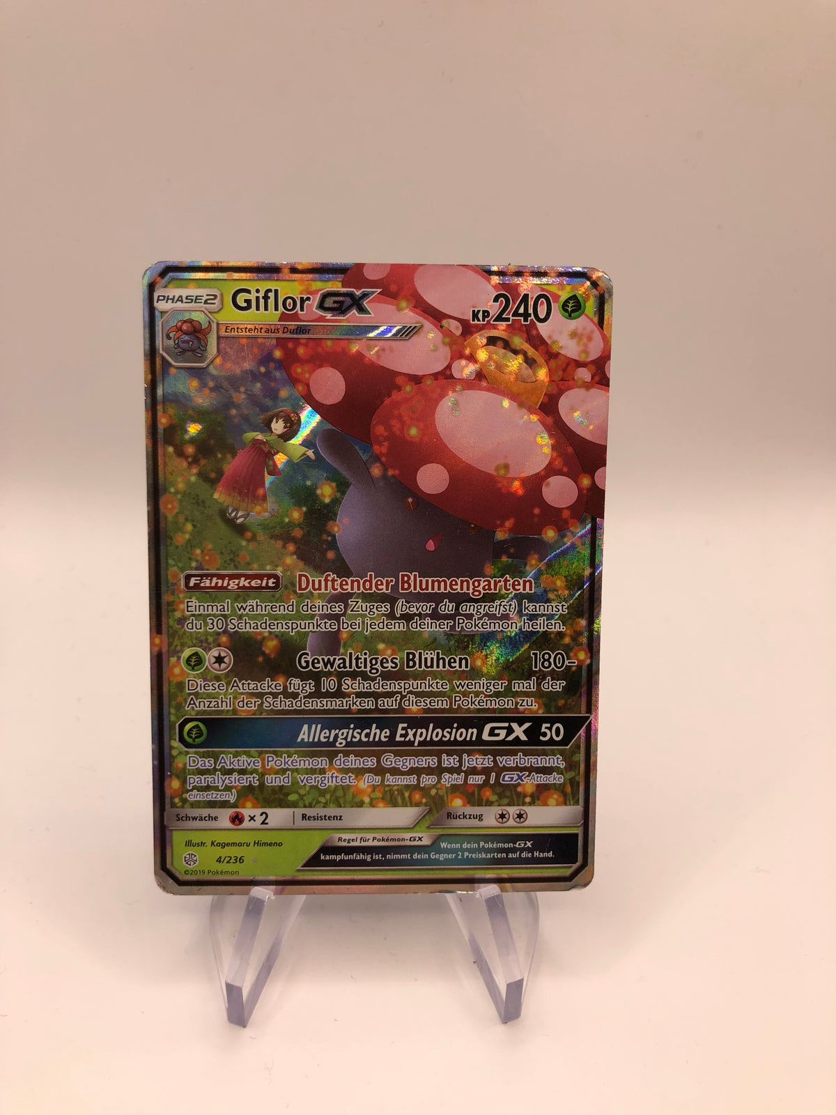 Pokemon Karte GX Giflor 4/236 Deutsch