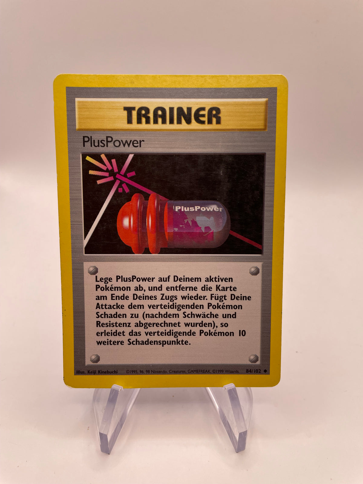 Pokemon Karte Trainer PlusPower 84/102 Bas-Set Deutsch