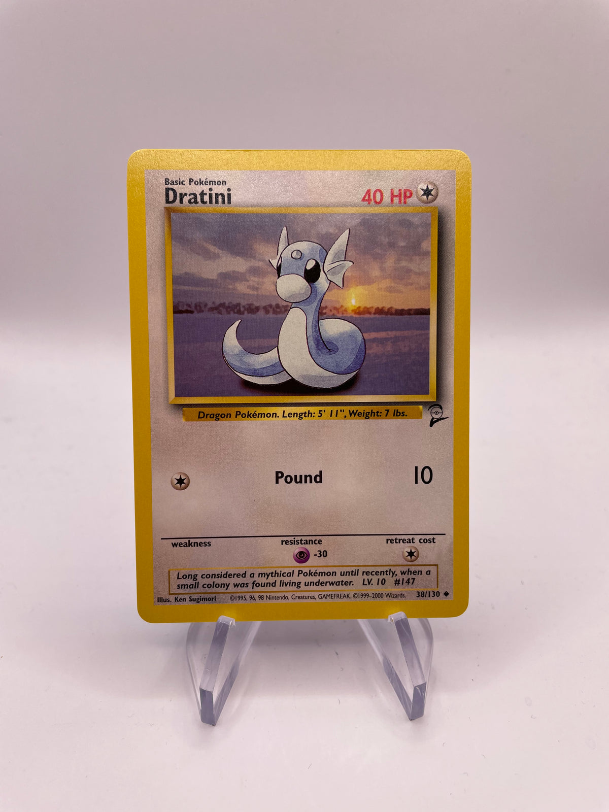 Pokemon Karte Base Set 2 Dratini 38/130 Englisch