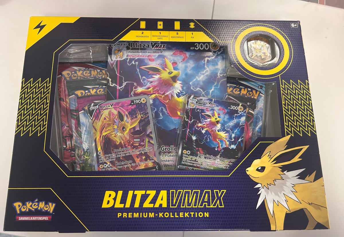 Pokemon Karten OVP Blitza Vmax Premium Kollektion Deutsch