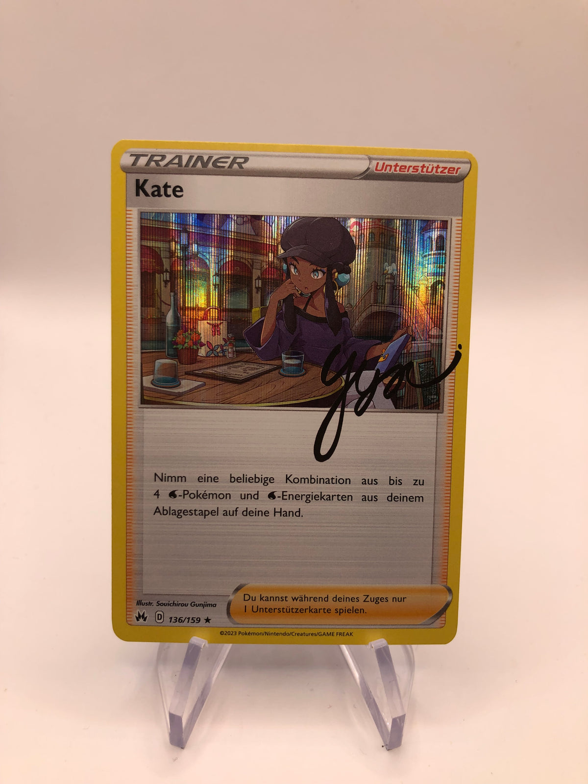 Pokemon Karte Trainer Holo Kate 136/159 Deutsch