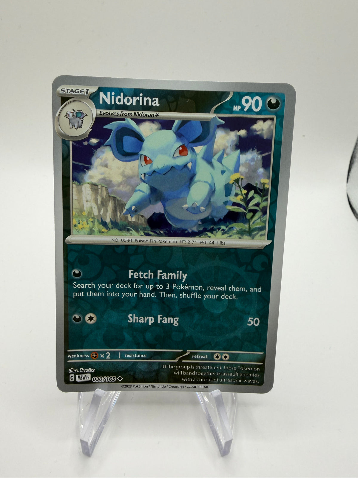 Pokemon Karte Reverse 151 Nidorina 30/165 Englisch