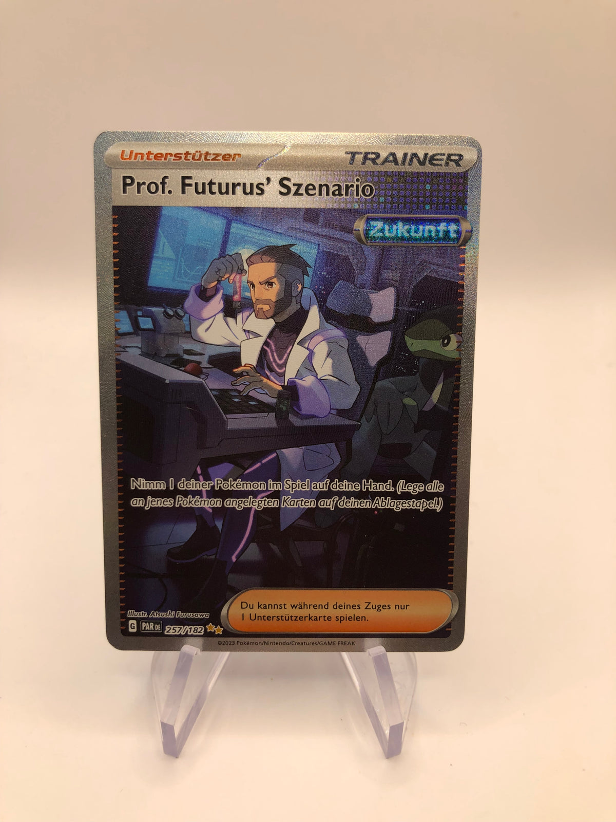 Pokemon Karte Trainer Prof. Futurus Szenario 257/182 Deutsch