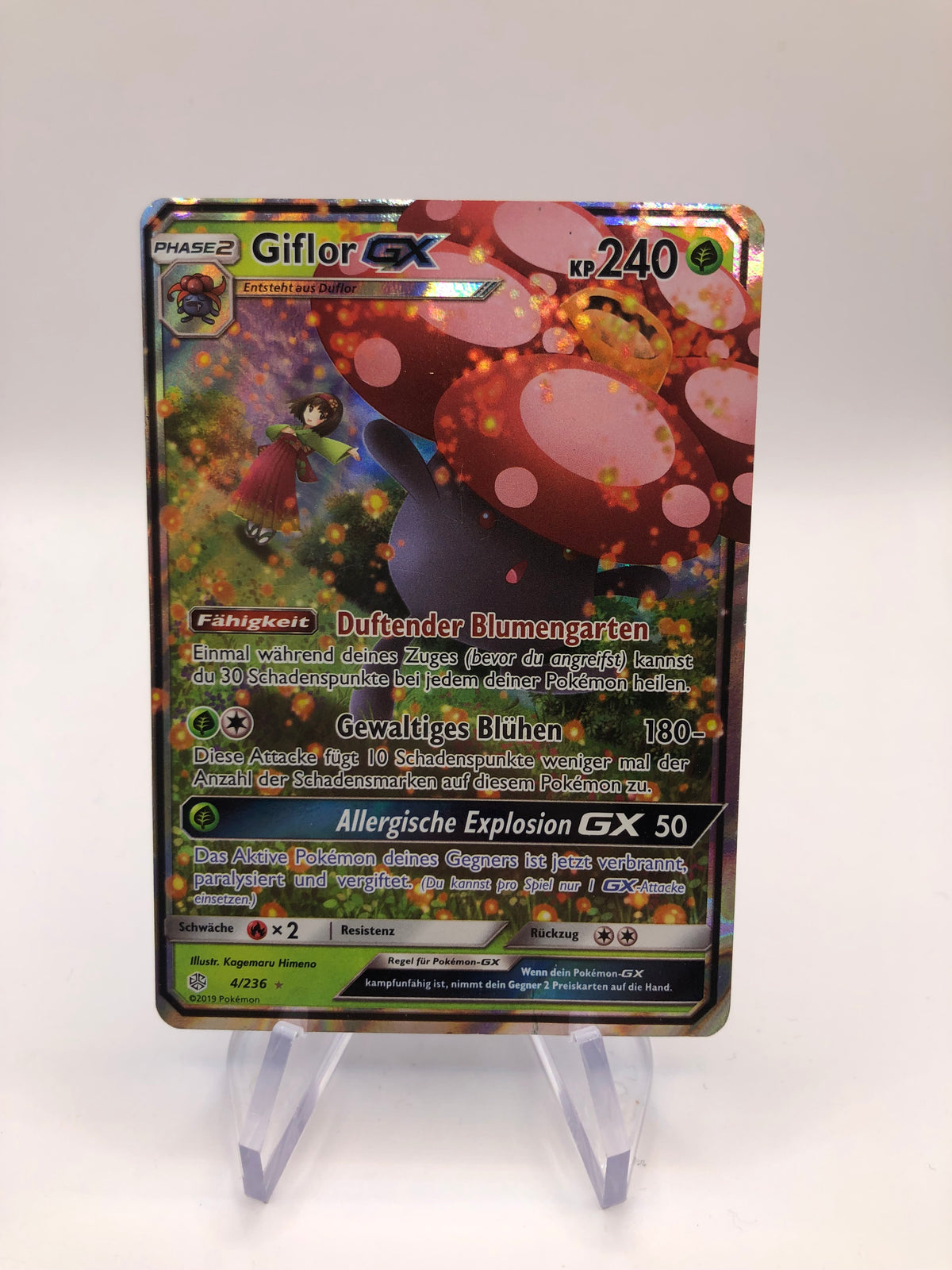 Pokemon Karte GX Giflor 4/236 Deutsch