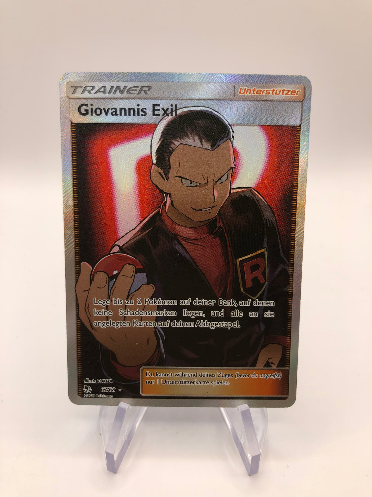 Pokemon Karte Trainer Giovannis Exil 67/68 Deutsch