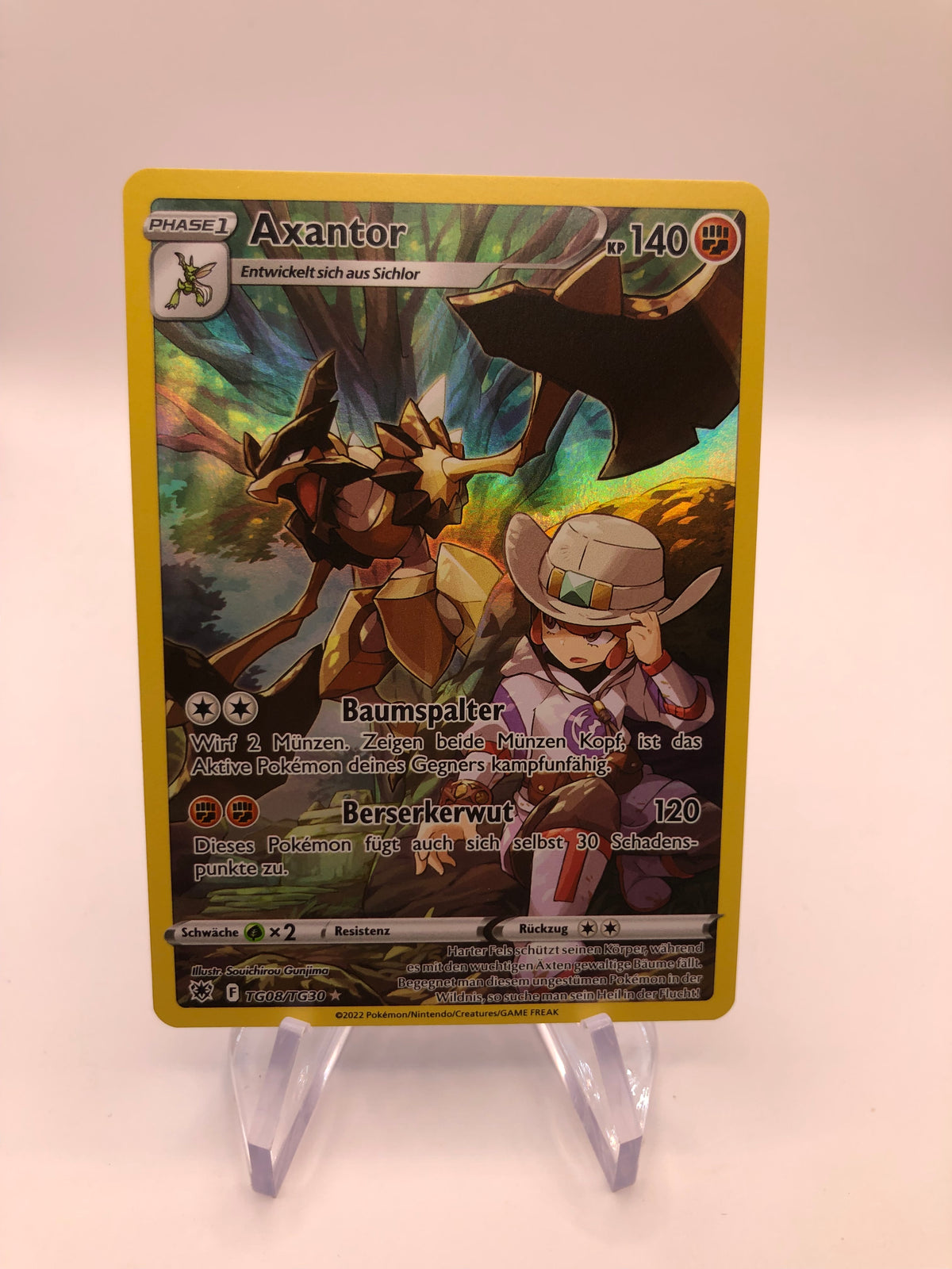 Pokemon Karte Art-Rare Axantor TG08/TG30 Deutsch