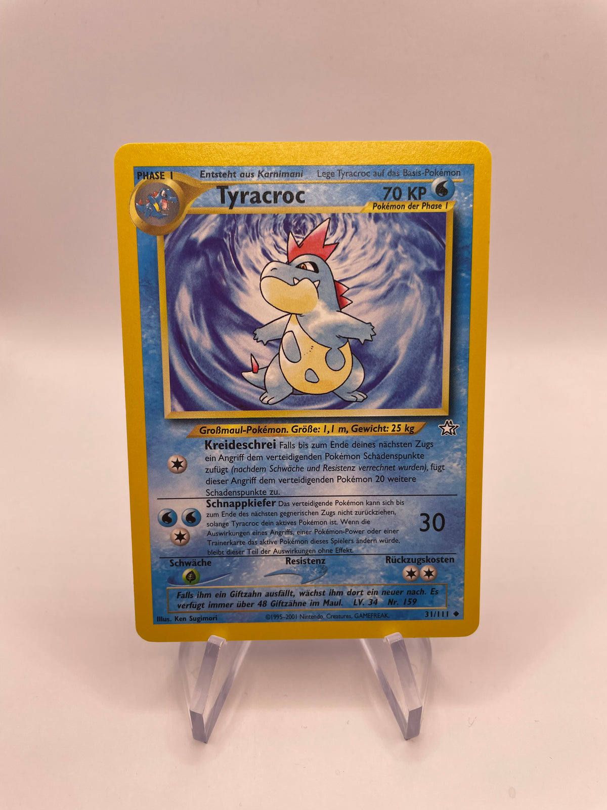 Pokemon Karte Tyracroc Neo Genesis 31/111 Deutsch