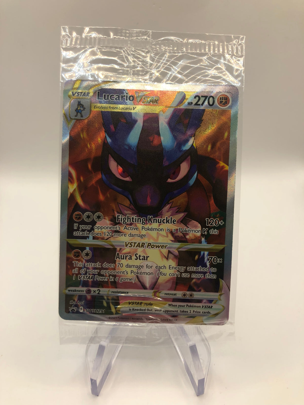 Pokemon Karte Vstar Promo OVP Lucario SWSH291 Englisch