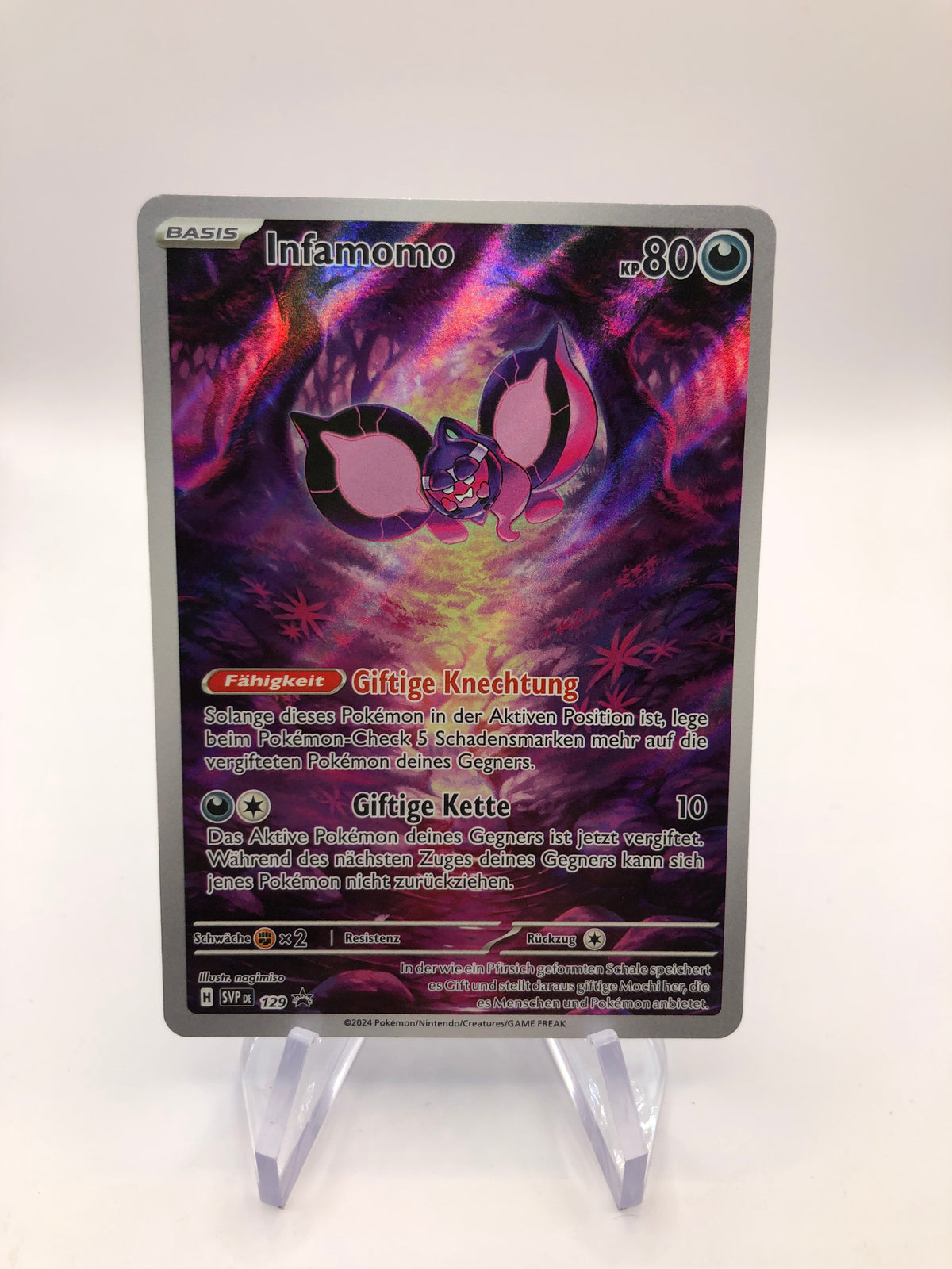 Pokemon Karte Art-Rare Promo Infamomo 129 Deutsch