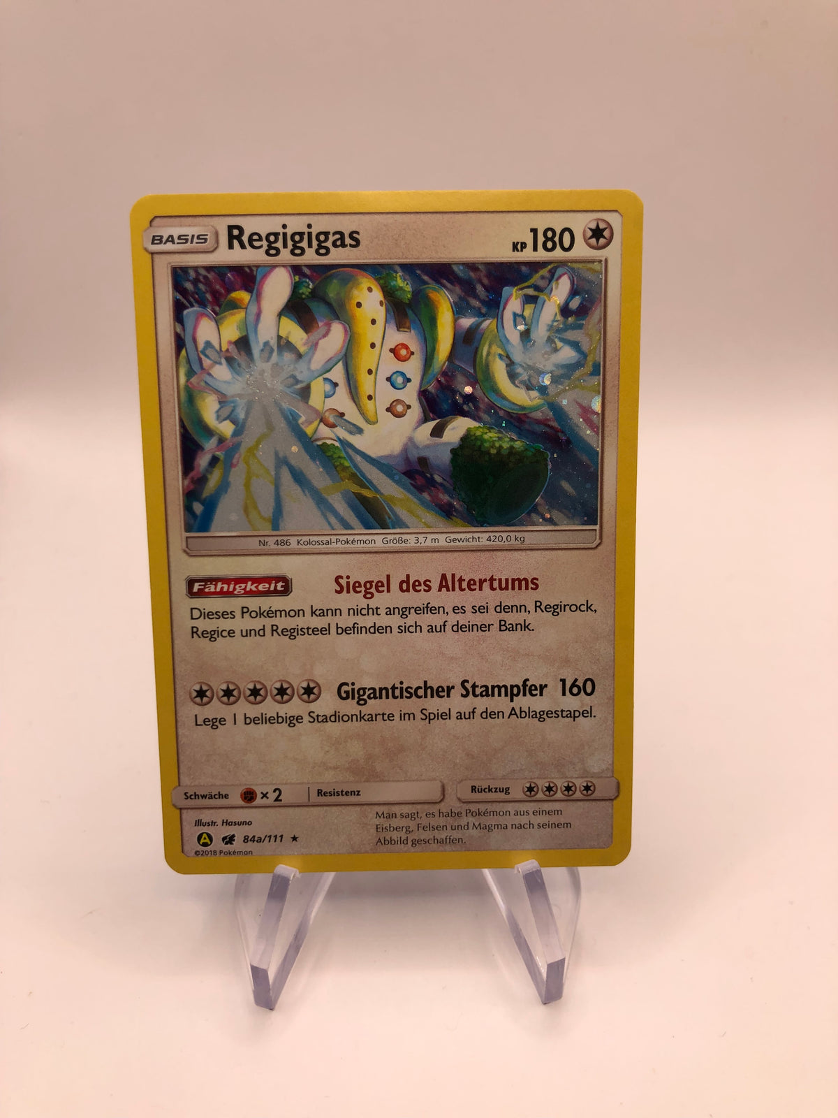 Pokemon Karte Holo Regigigas 84a/111 Deutsch