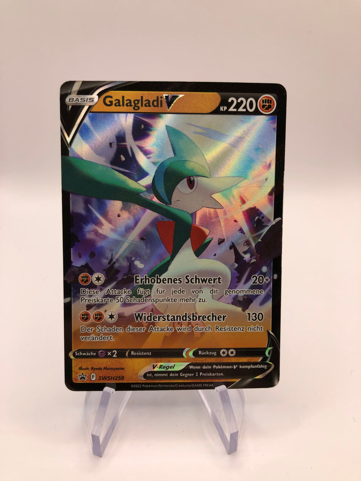 Pokemon Karte V Promo Galagladi SWSH258 Deutsch