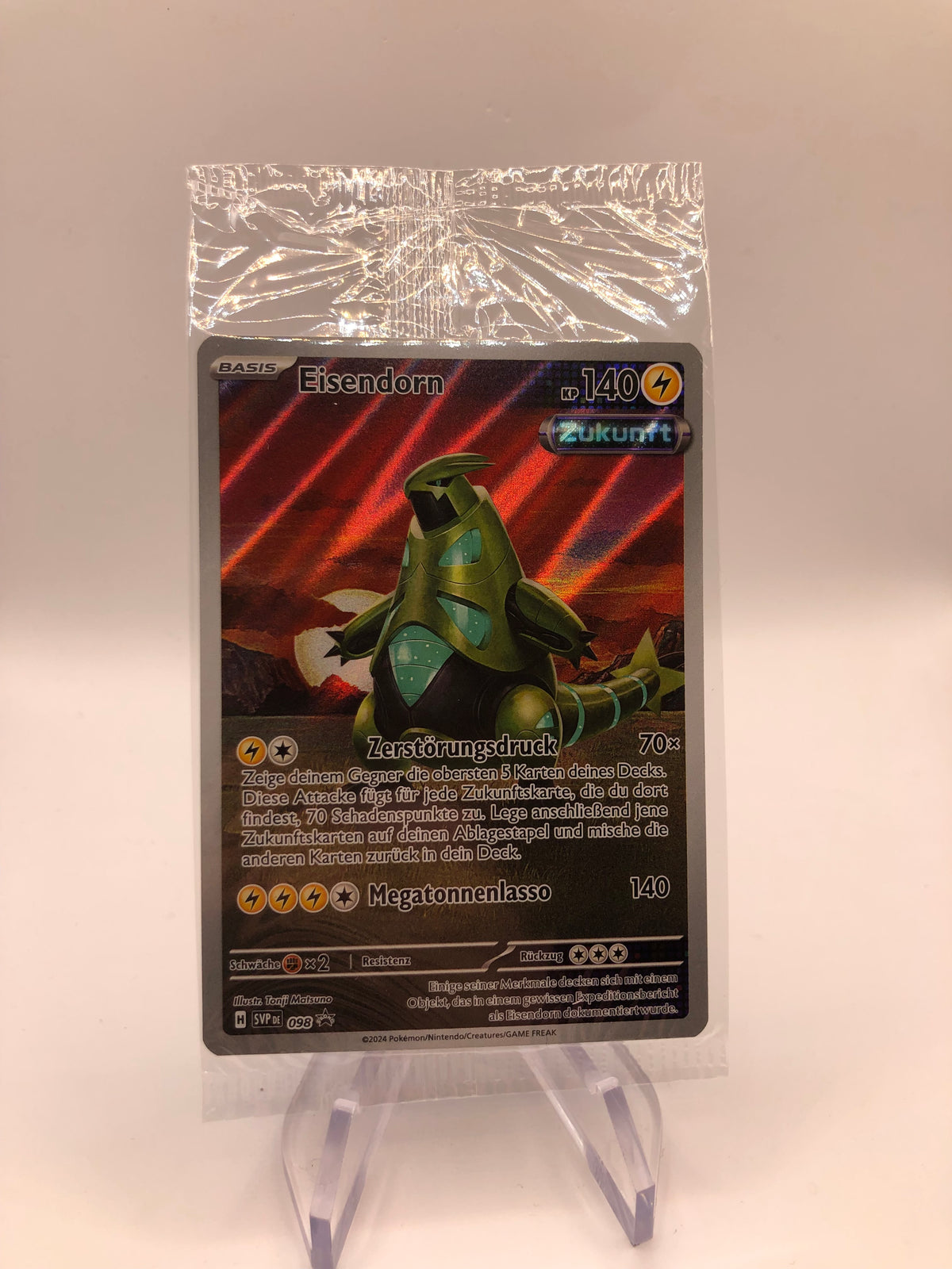 Pokemon Karte OVP Promo Eisendorn 098 Deutsch