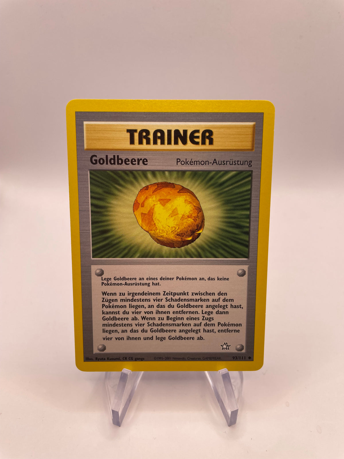 Pokemon Karte Goldbeere Neo Genesis 93/111 Deutsch