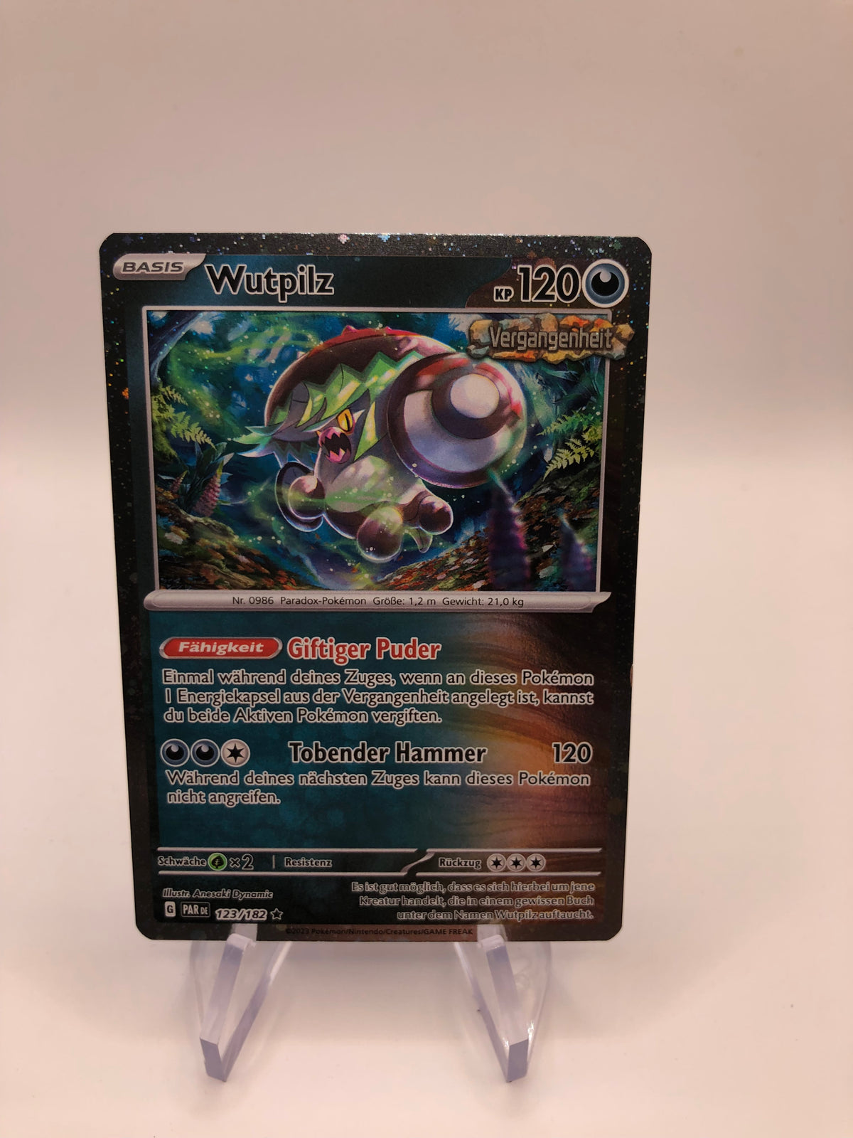 Pokemon Karte Revers Wutpilz 123/182 Deutsch