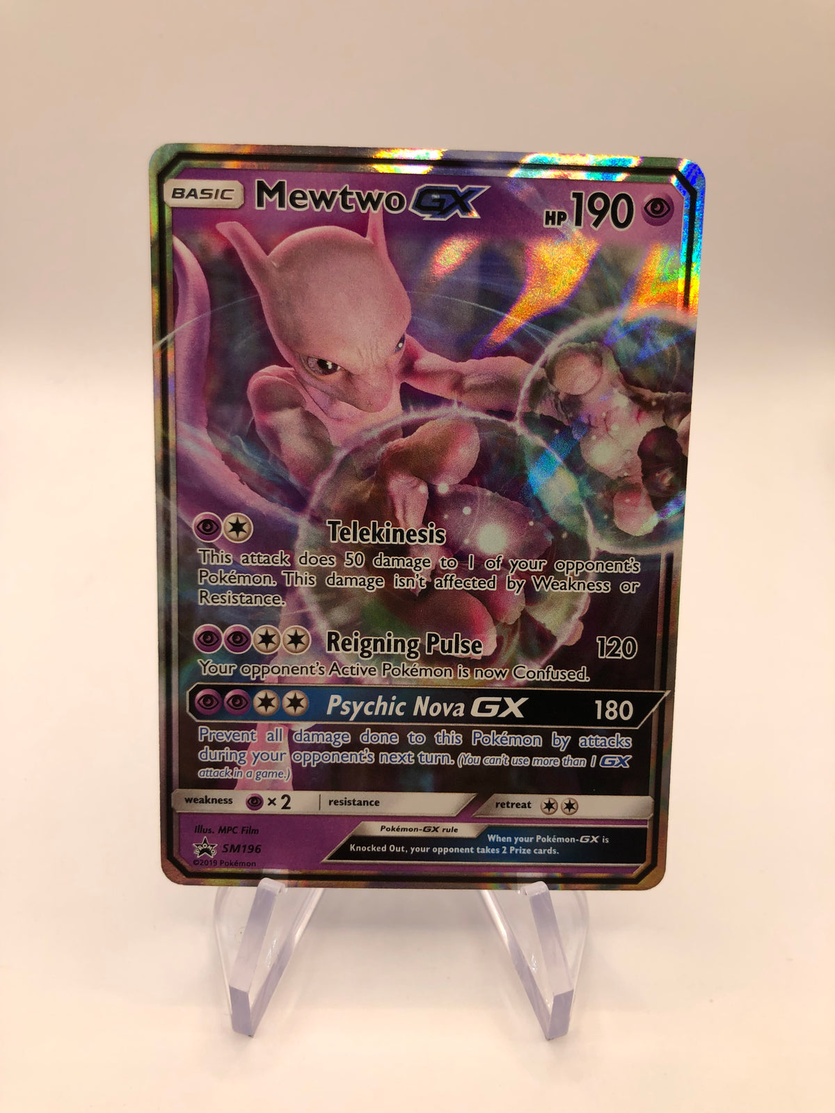 Pokemon Karten GX Mewtu SM196 Englisch