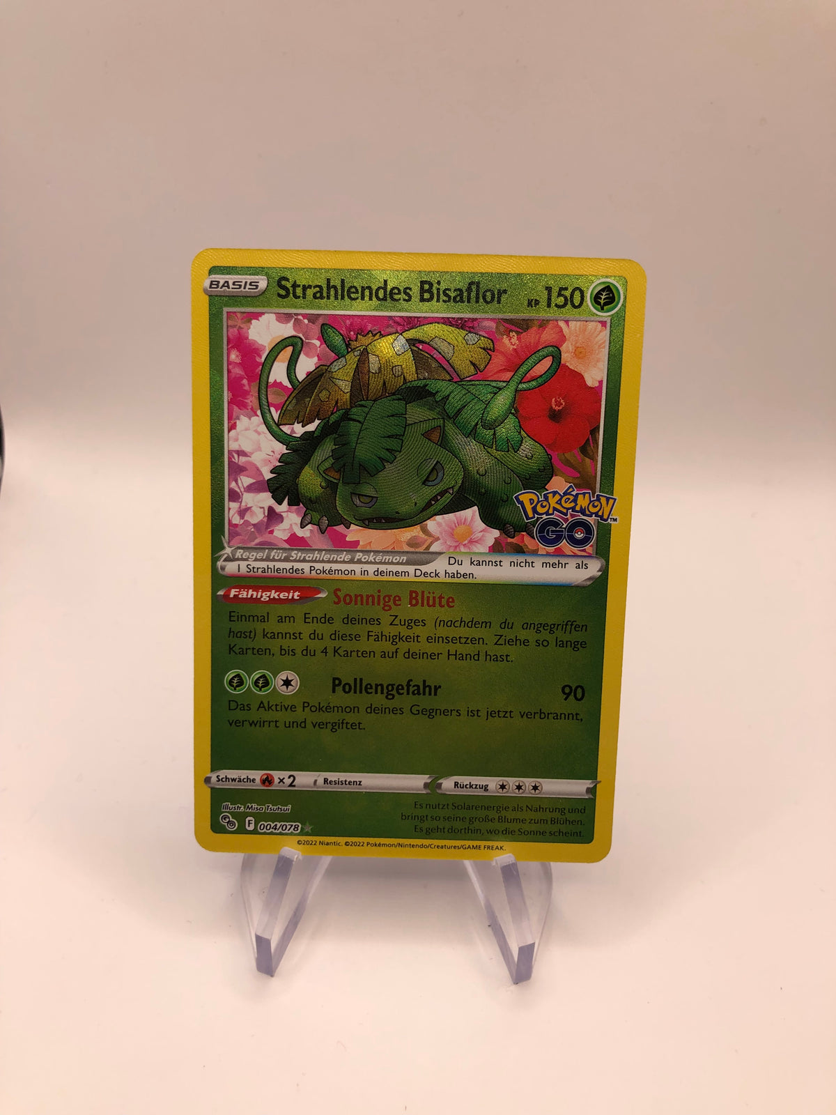Pokemon Karte Strahlendes Bisaflor 4/78 Deutsch