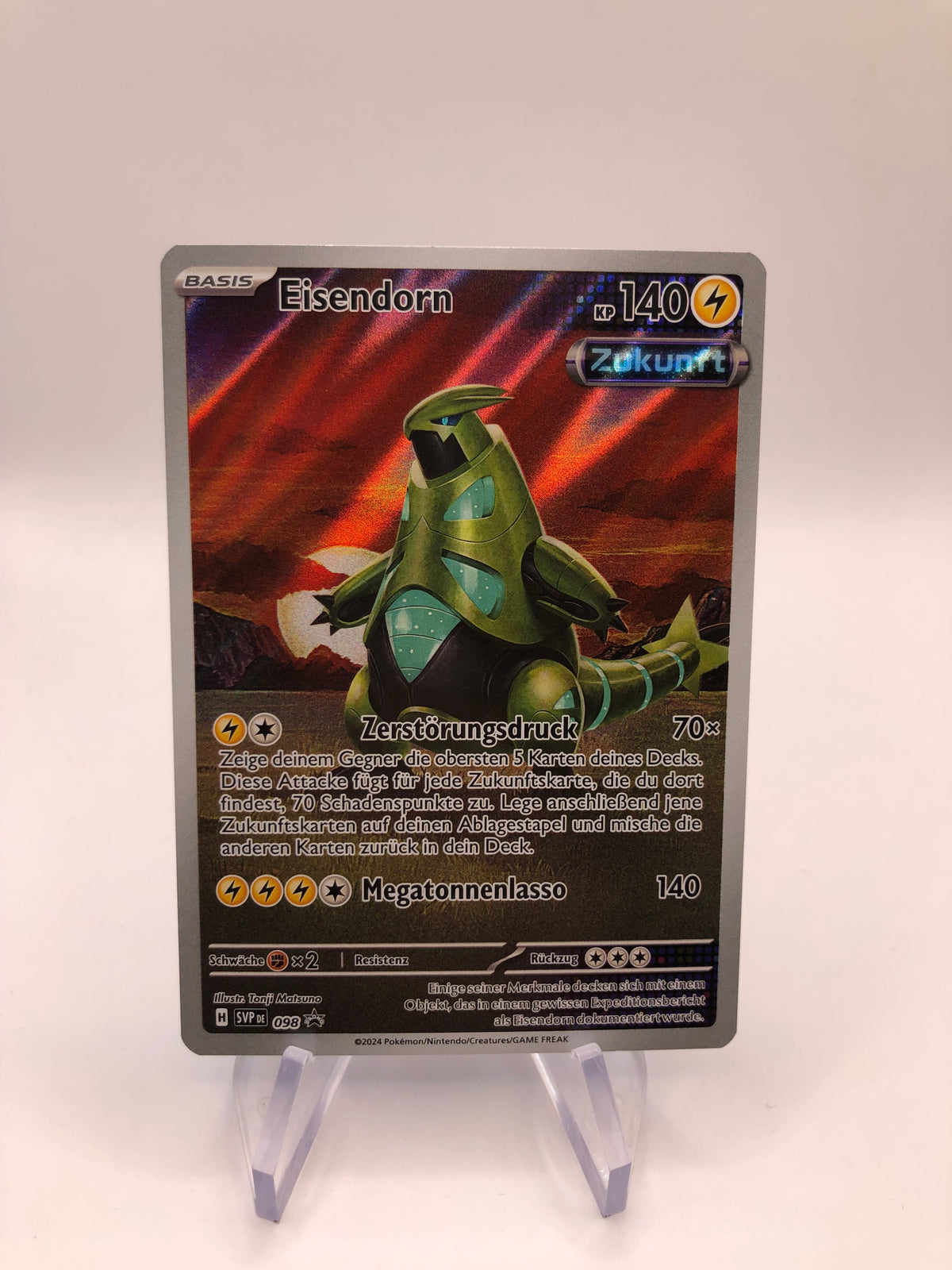 Pokemon Karte Art-Rare Promo Eisendorn 98 Deutsch
