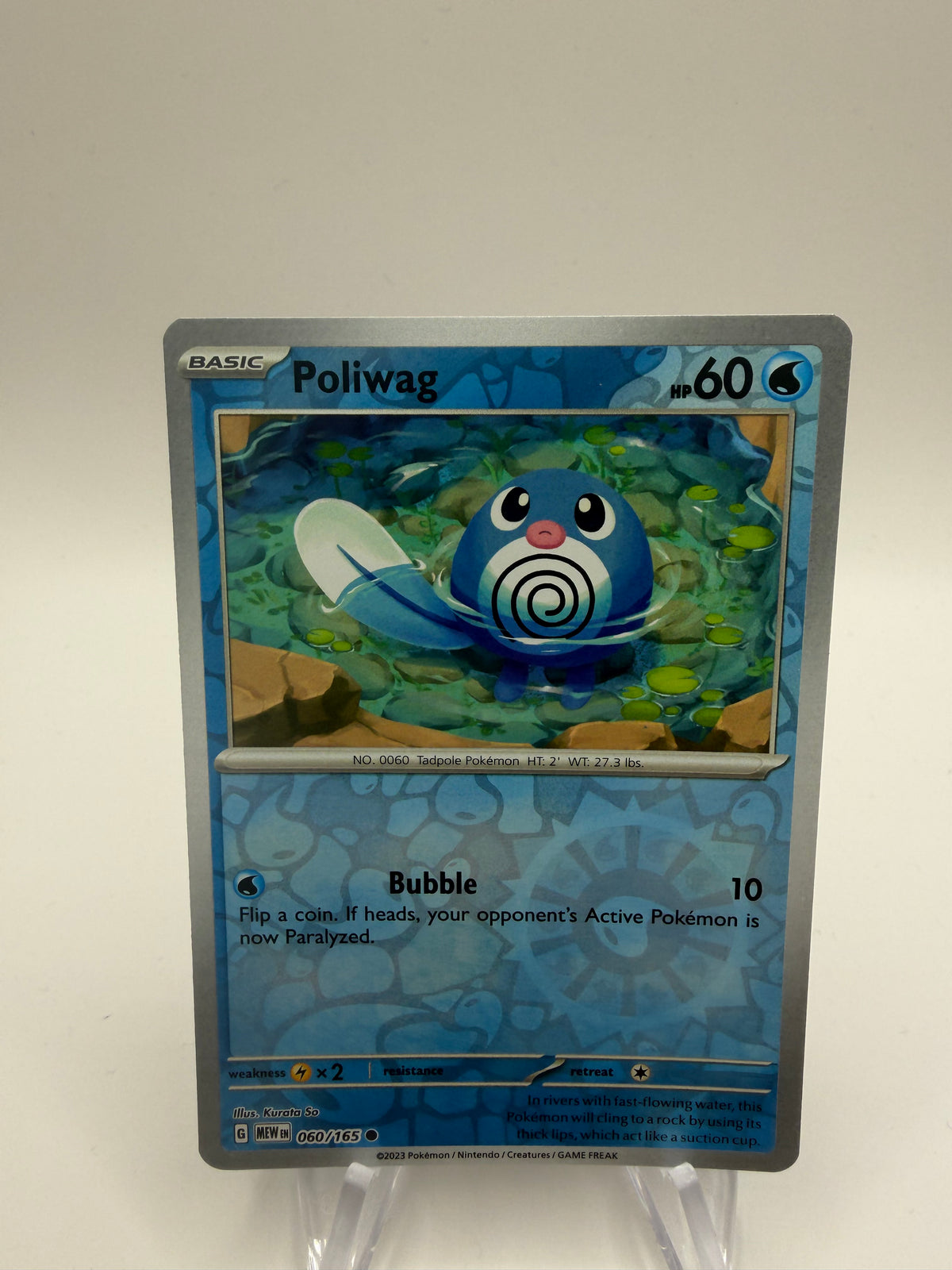 Pokemon Karte Reverse 151 Quapsel 60/165 Englisch