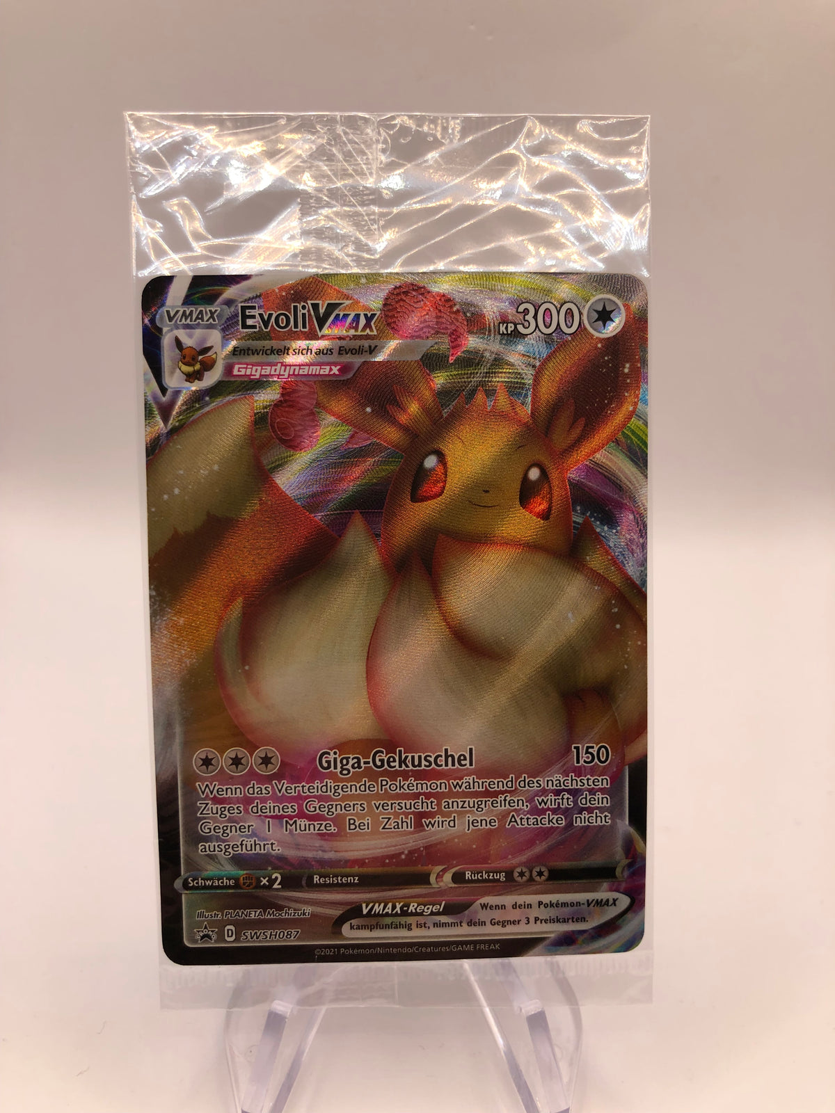 Pokemon Karte OVP Vmax Evoli SWSH087 Deutsch