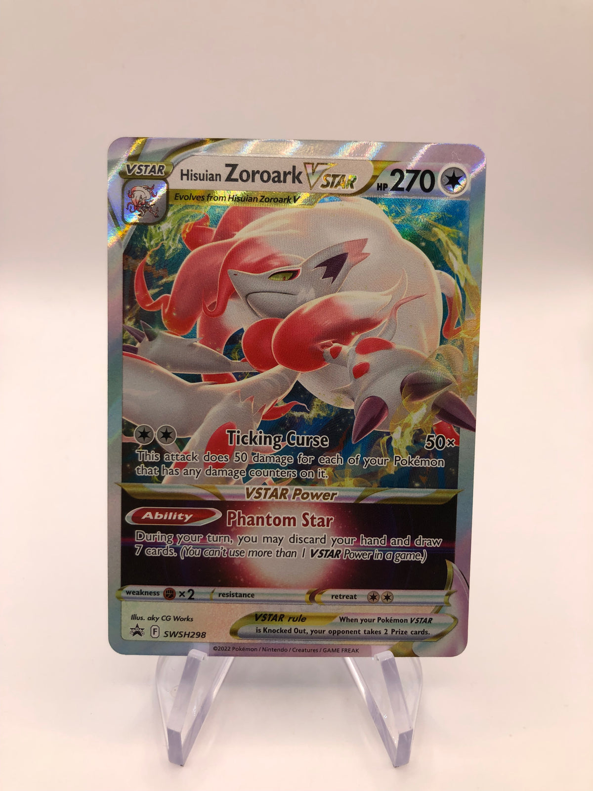 Pokemon Karten Vstar Hisui Zorark SWSH298 Englisch