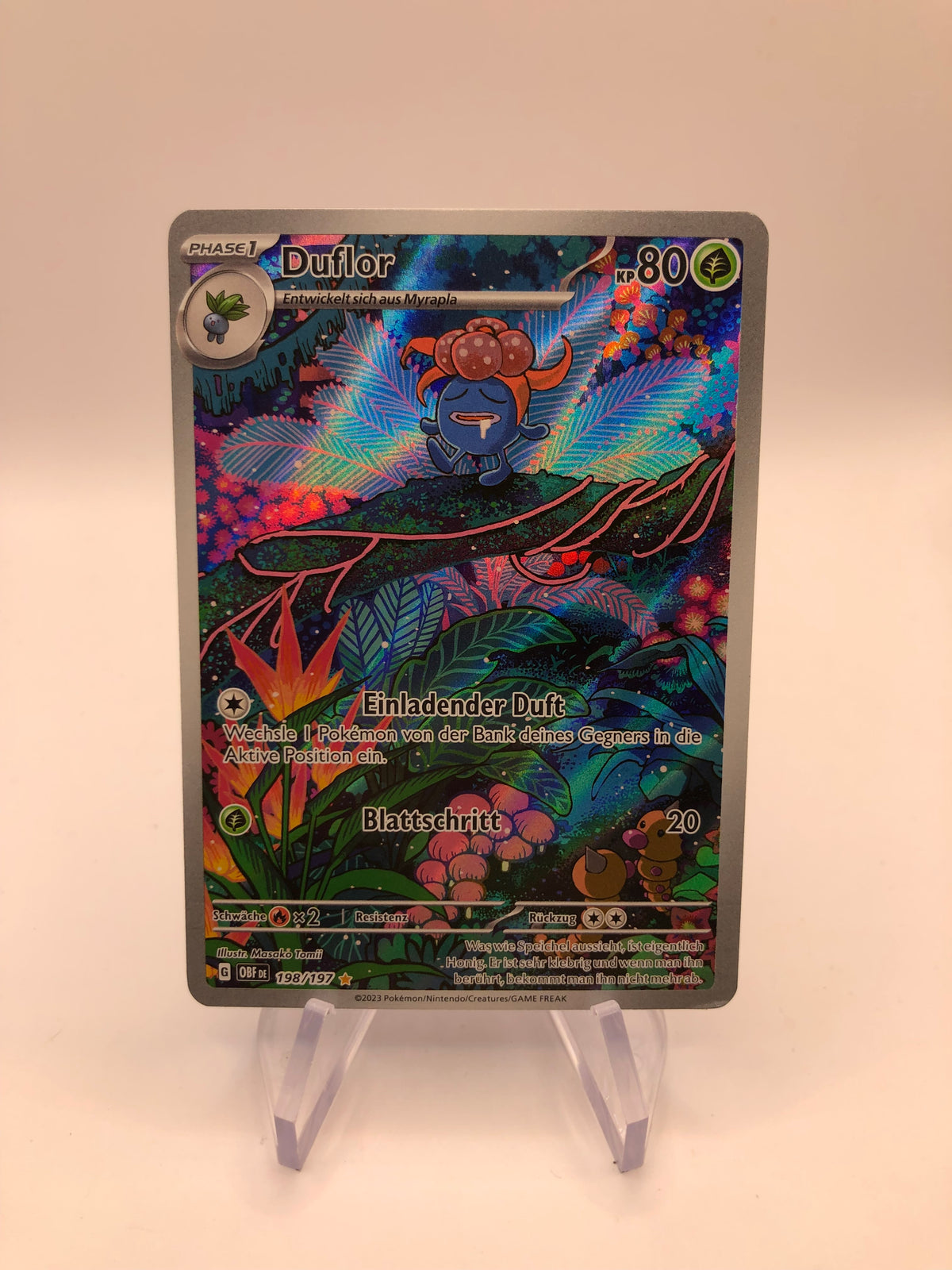 Pokemon Karte Art Rare Duflor 198/197 Deutsch