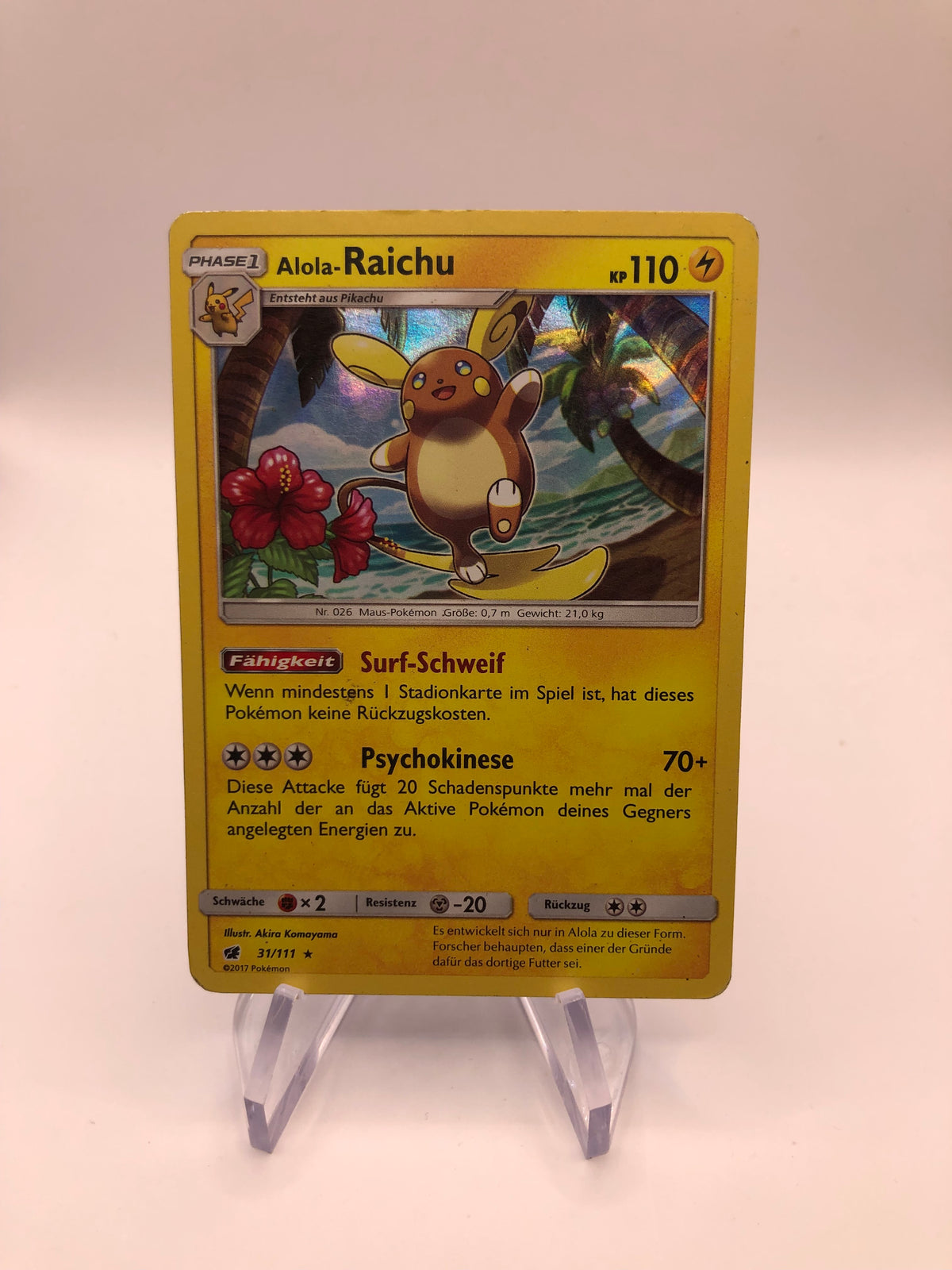 Pokemon Karte Holo Raichu 31/111 Deutsch